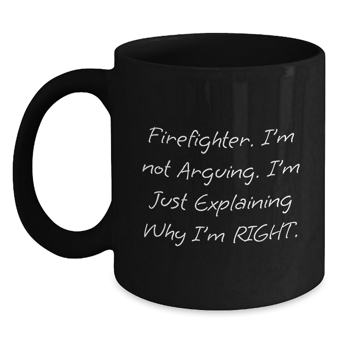 Christmas Gift for Her A Firefighter's Righteous Mug Present - Main