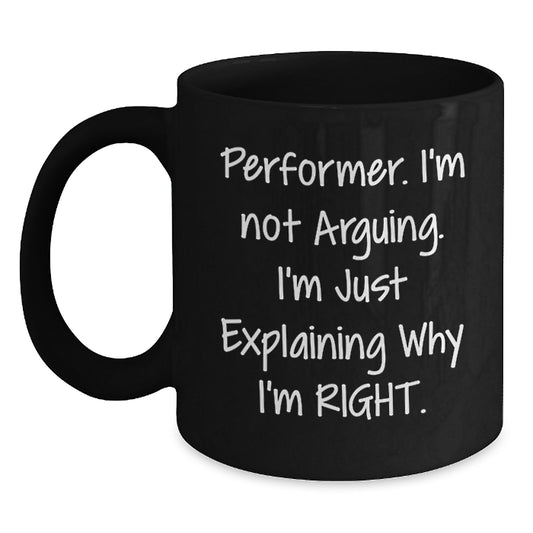 Birthday Gift for Her Performer Keepsake Black Coffee Mug With 11oz - Main