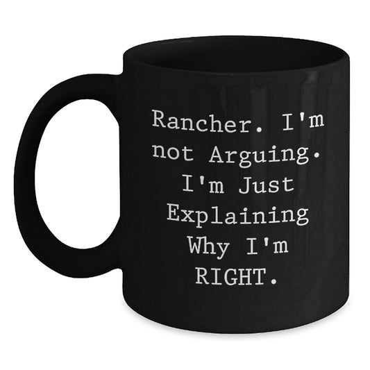 Rancher Funny Mugs Gifts from Men to Rancher Friends for Valentine's Unique Rancher - Main