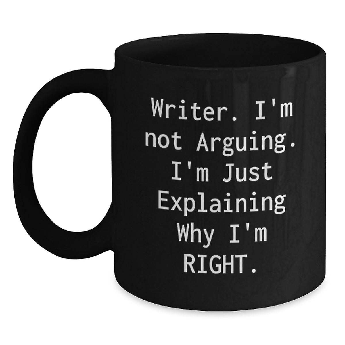 Writer Gift for Him - Keepsake Coffee Mug with Assertive Quote - Main