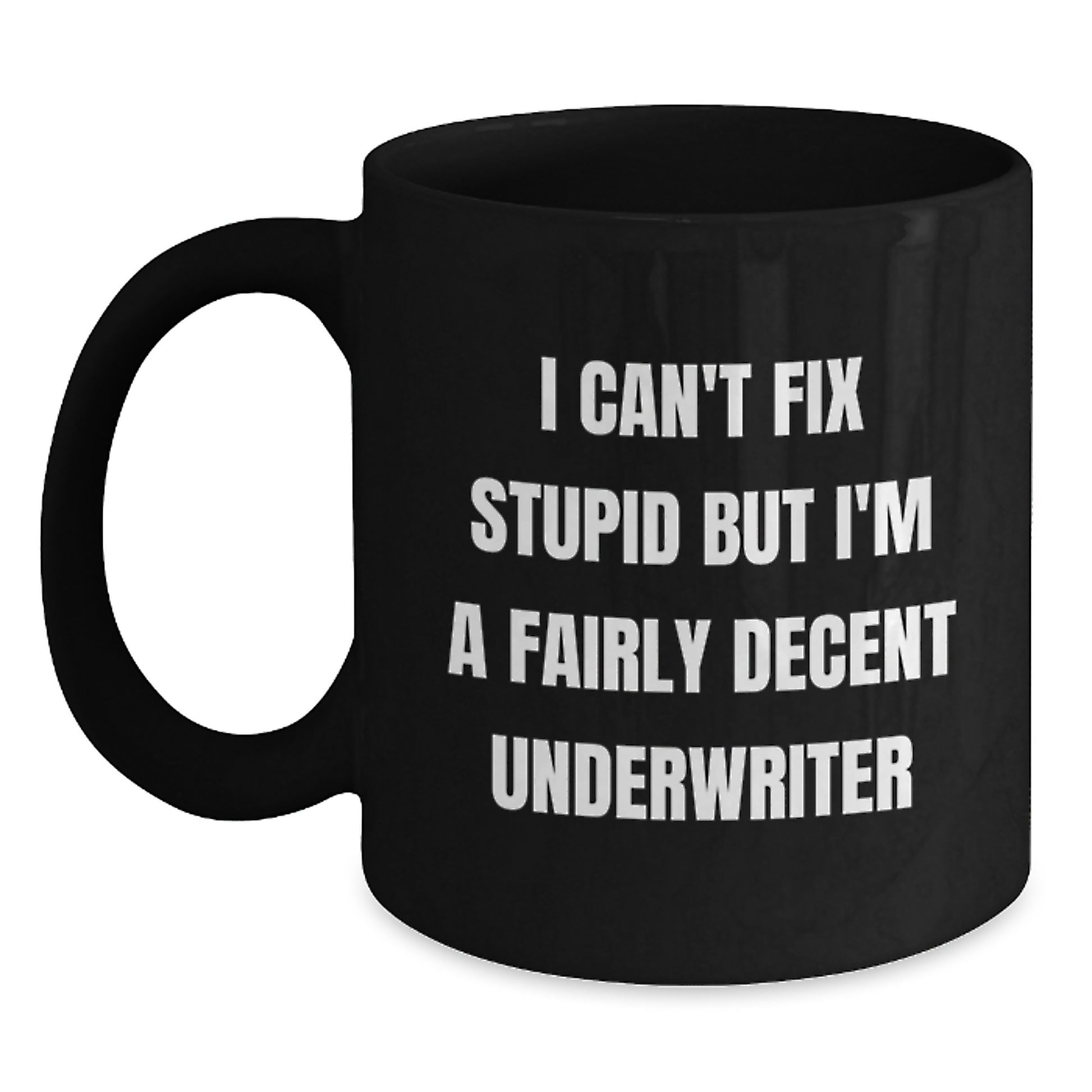 Underwriter Gifts Funny Mugs I Can't Fix Stupid But I'm A Fairly Decent Underwriter Gifts from Family to Underwriter - Main