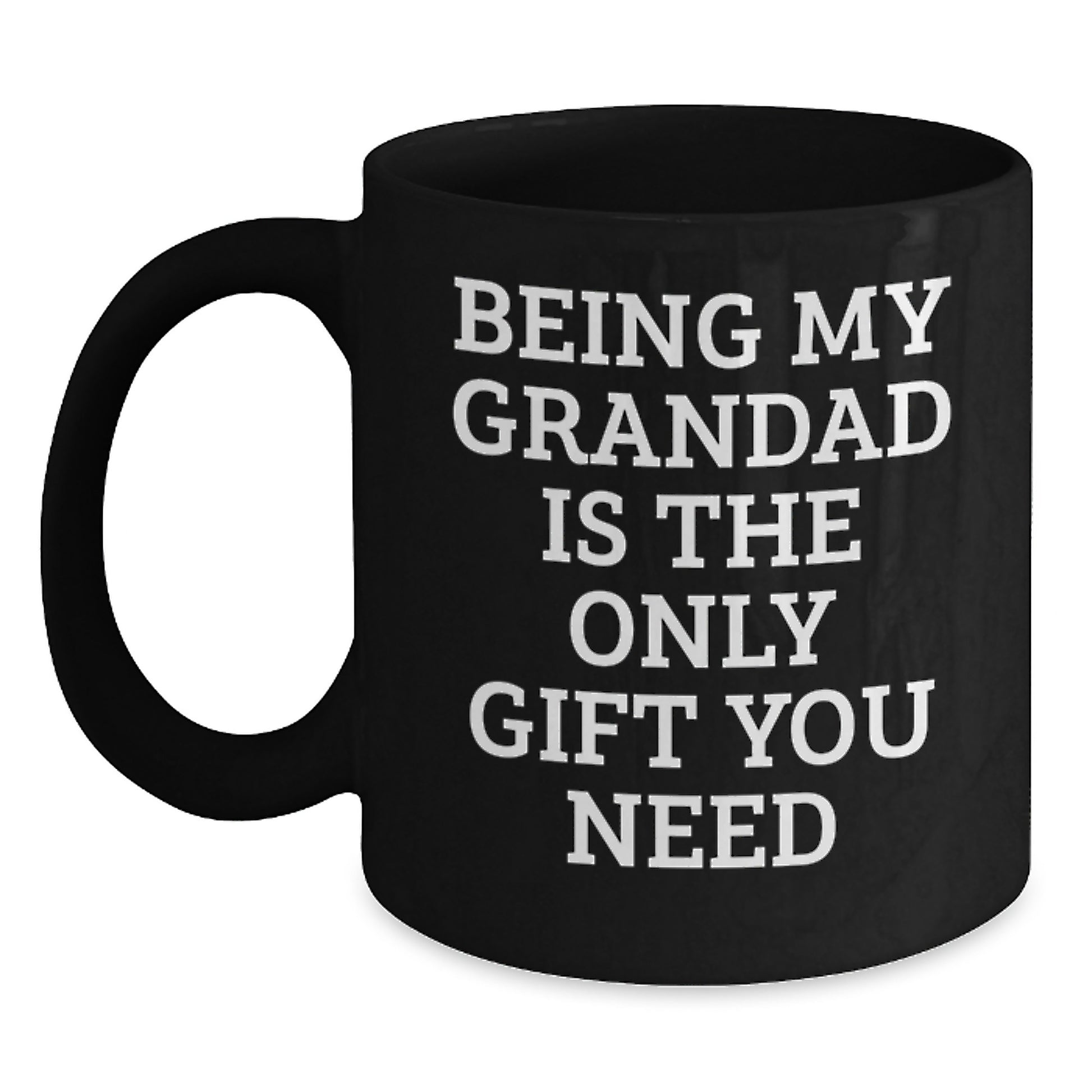 Funny Grandad Black Coffee Mug Gifts for Grandad from Family, Unique Valentine's Gifts for Men, Women, Friends - Main