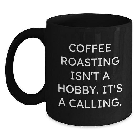 Coffee Roasting Enthusiast Gifts from Men for Women with Funny Quote and Black Coffee Mug, Perfect for Christmas Unique Gifts - Main