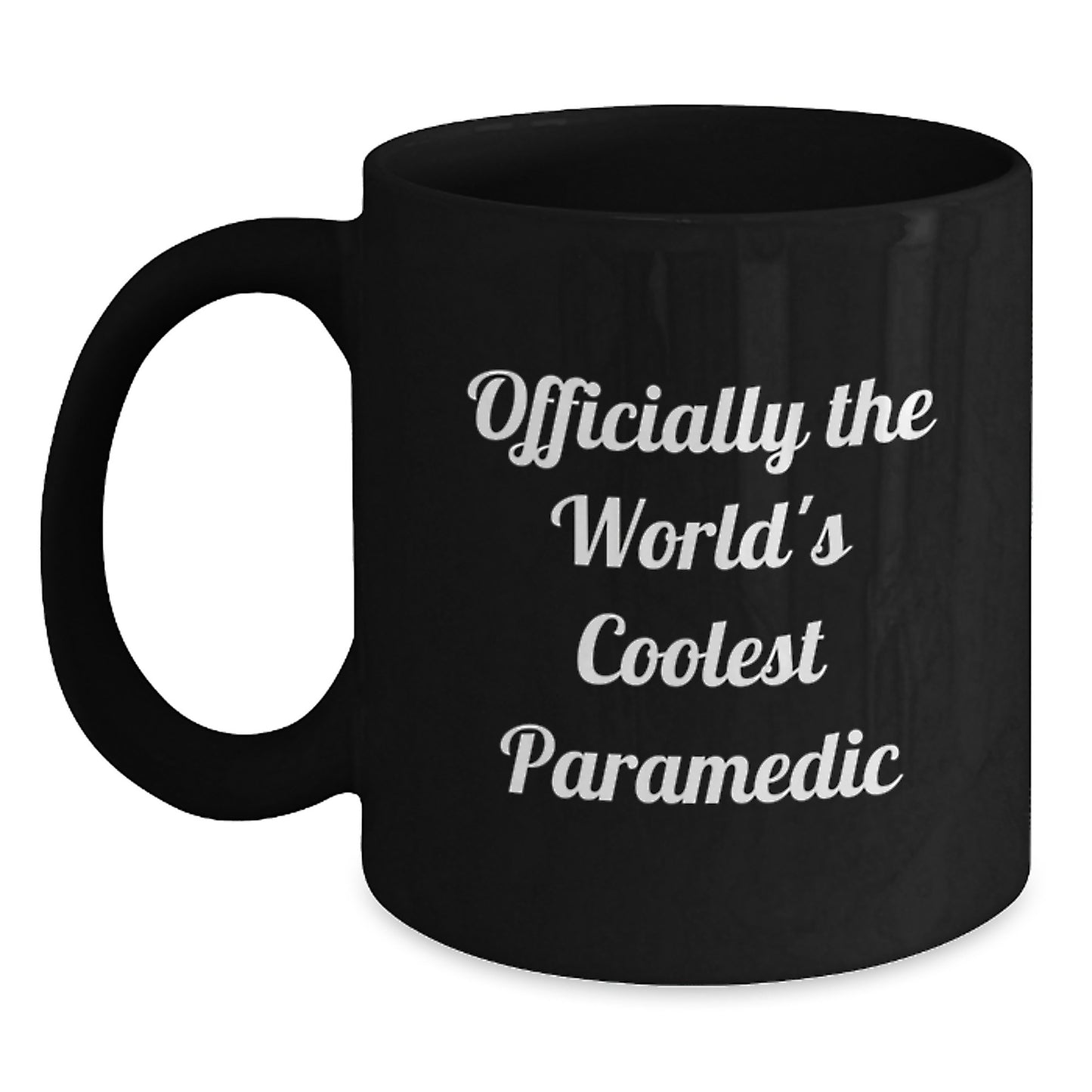 Funny Rescue Worker Gifts for Men - 'Officially The World's Coolest Rescue Worker' Black Coffee Mug, Graduation Unique Gifts from Family - Main