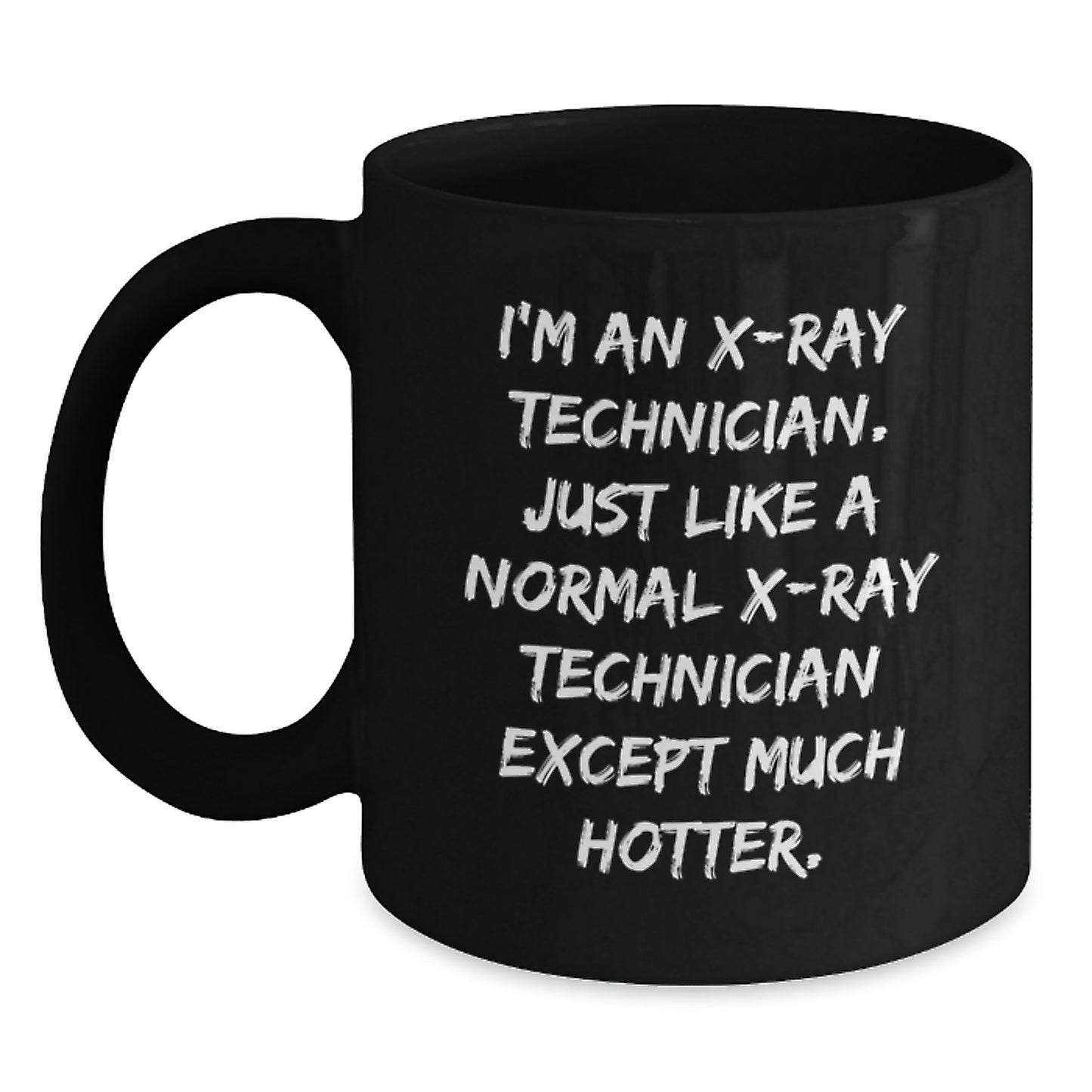 X-Ray Technician Keepsake Black Coffee Mug for Him Birthday Gift - Main