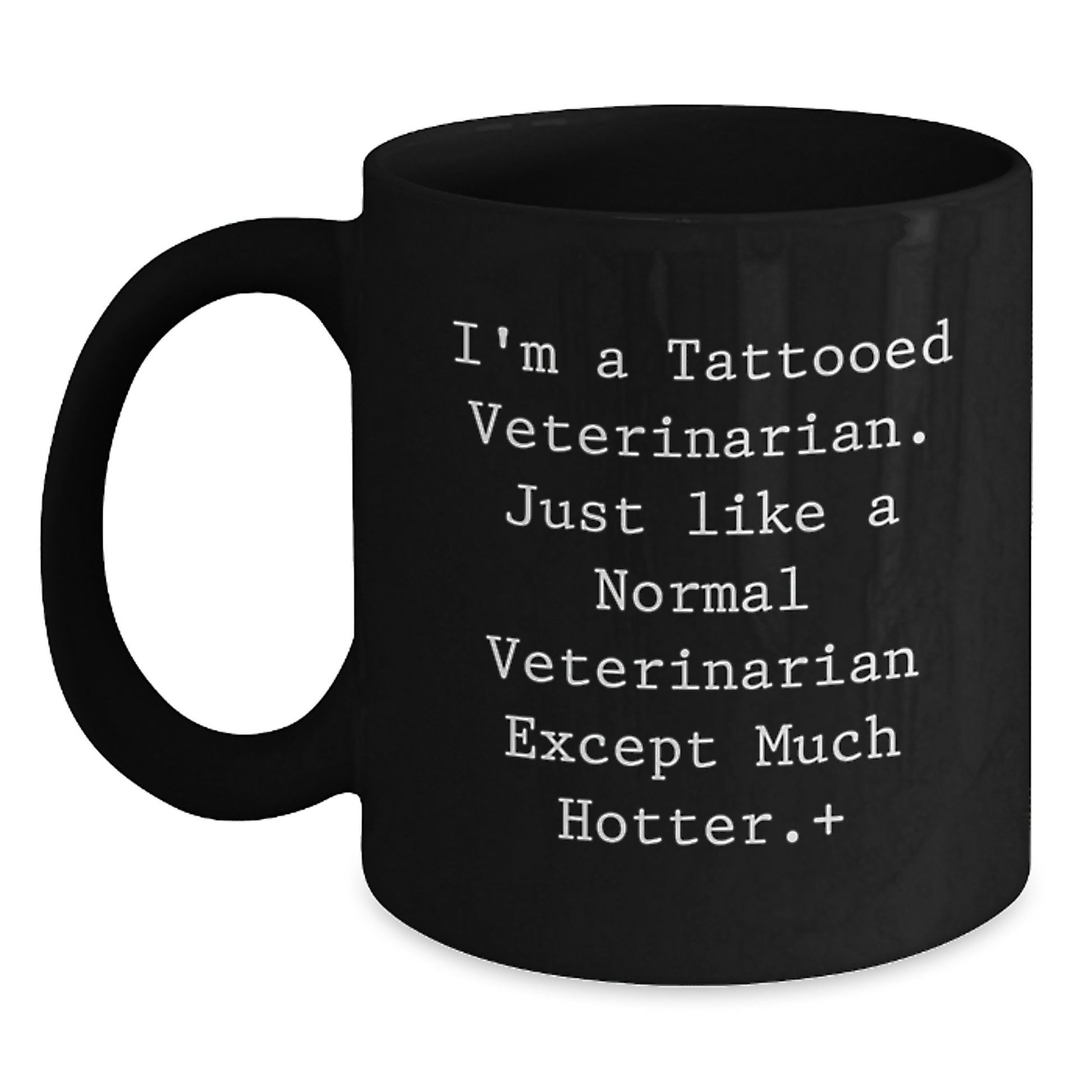 Funny Veterinarian Gifts for Him, Black Coffee Mug, Perfect for Veterinarian Graduation Unique Gifts from Men, Women, Friends, Coworkers, or Family, I'm A Tattooed Veterinarian Mug - Main