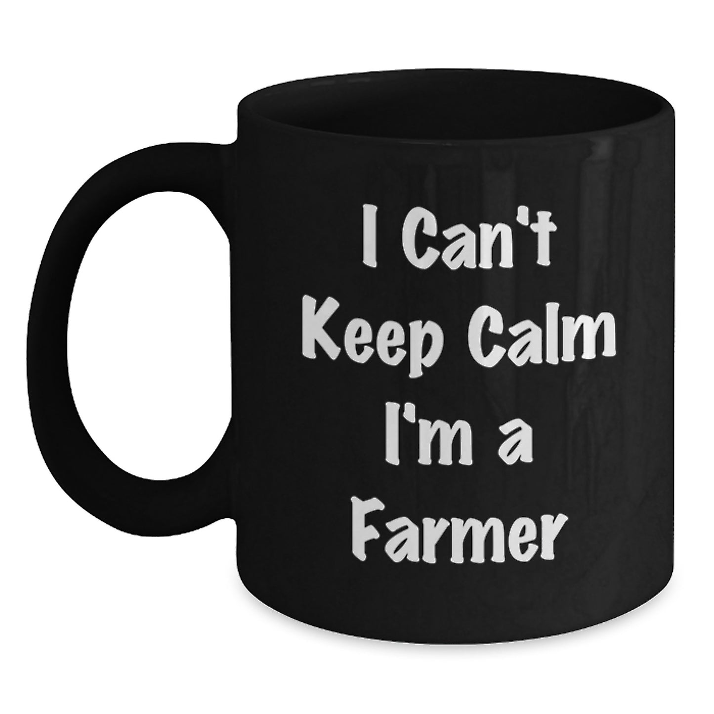 Funny Farmer Gifts from Friends for Men - I'm a Farmer Black Coffee Mug, Perfect for Christmas Unique Gifts - Main