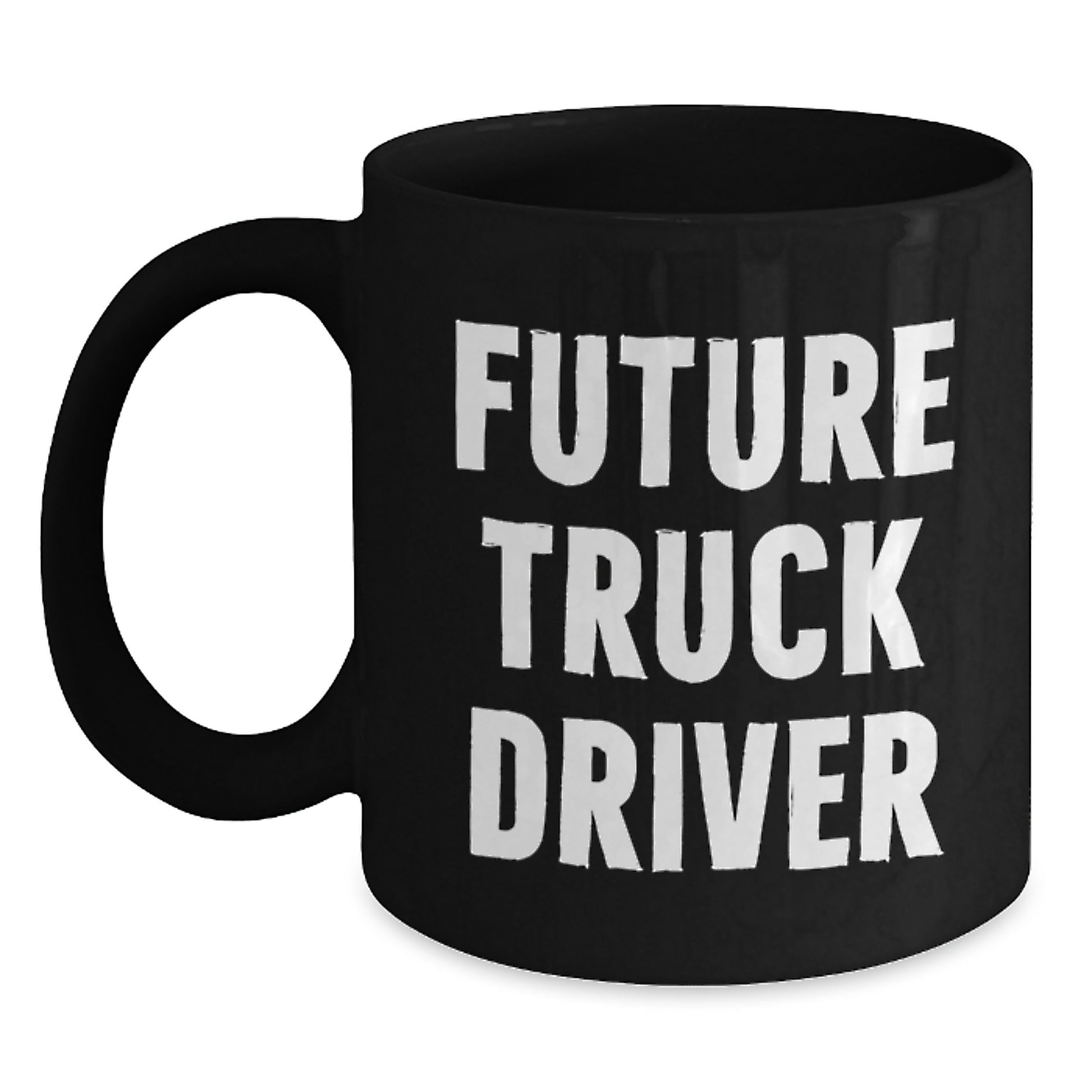 Funny Truck Driver Gifts, Black Coffee Mug for Future Truck Driver, Birthday Unique Gifts from Friends to Truck Driver - Main