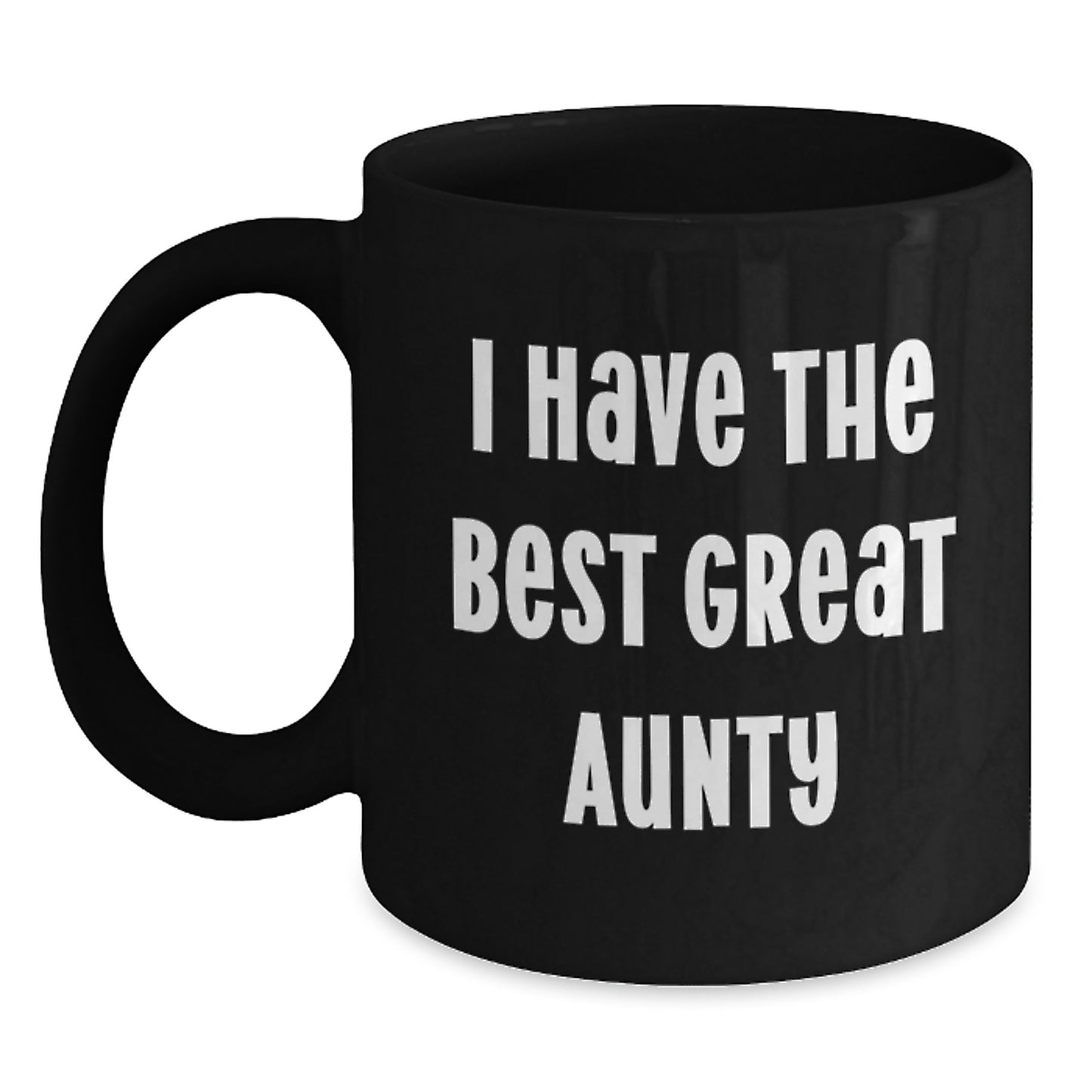 Funny Aunty Gifts from Men to Women, Aunty Black Coffee Mug for Graduation Unique Gifts - Main