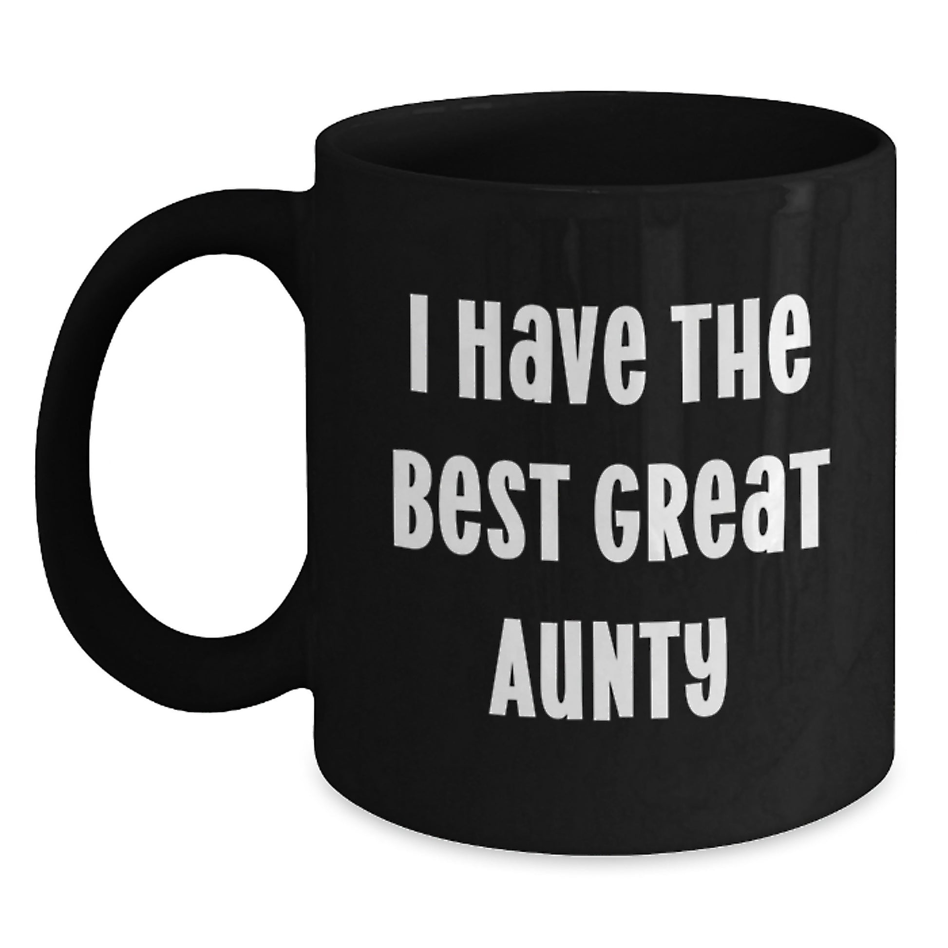 Funny Aunty Gifts from Men to Women, Aunty Black Coffee Mug for Graduation Unique Gifts - Main