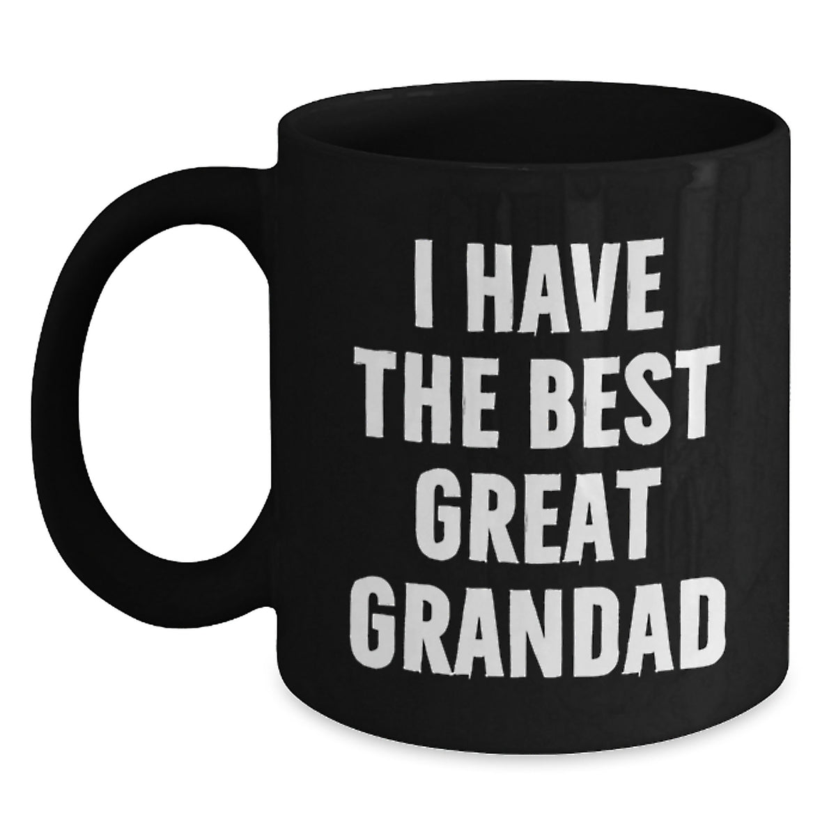 Funny Grandad Gifts, Great Grandad Black Coffee Mug, Unique Valentine's Unique Gifts from Family to Grandad - Main