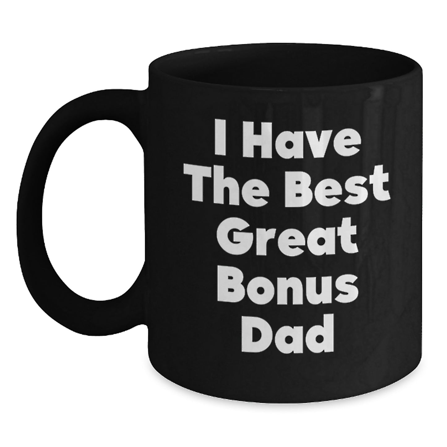 Funny Bonus Dad Black Coffee Mug Gifts from Men for Mother's Day Unique - Main