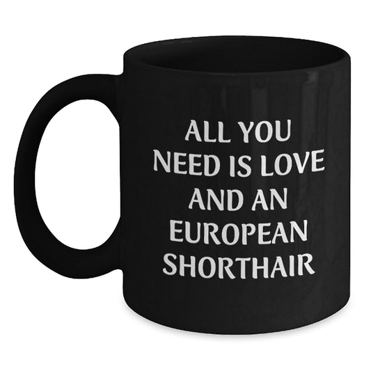 Funny European Shorthair Cat Mugs Gifts from Men Friends Family for European Shorthair Cat Enthusiasts Birthday Unique Gift Ideas - Main