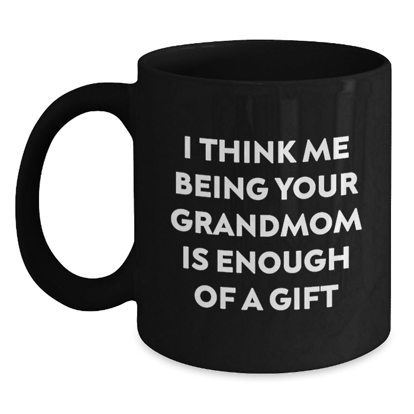 Funny Grandmom Gifts from Family, Black Coffee Mugs for Grandmom, Graduation Unique Gifts - Main