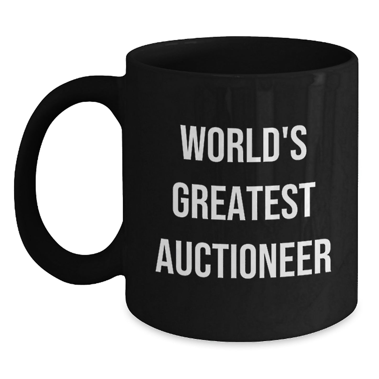 Funny World's Greatest Auctioneer Gifts for Men - Birthday Unique Mugs from Friends, Family to Auctioneer - Main