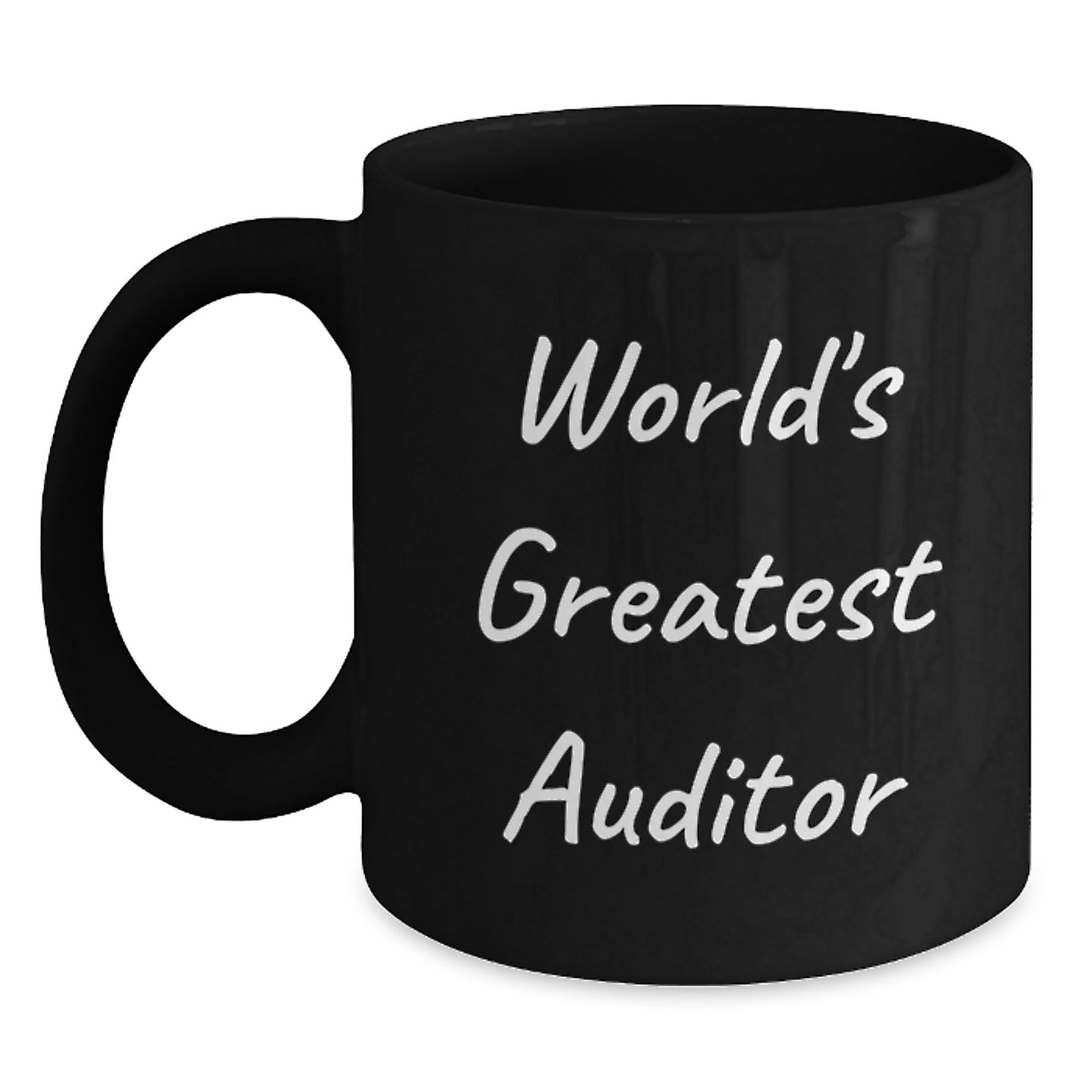 Funny World's Greatest Auditor Black Coffee Mug Gifts for Auditor Birthday Unique Gifts from Family - Main
