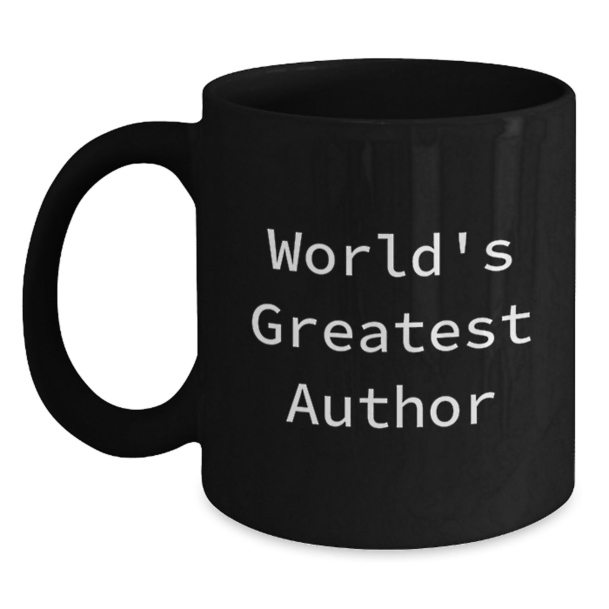 For Him Black Coffee Mug – World's Greatest Author Birthday Gift - Main