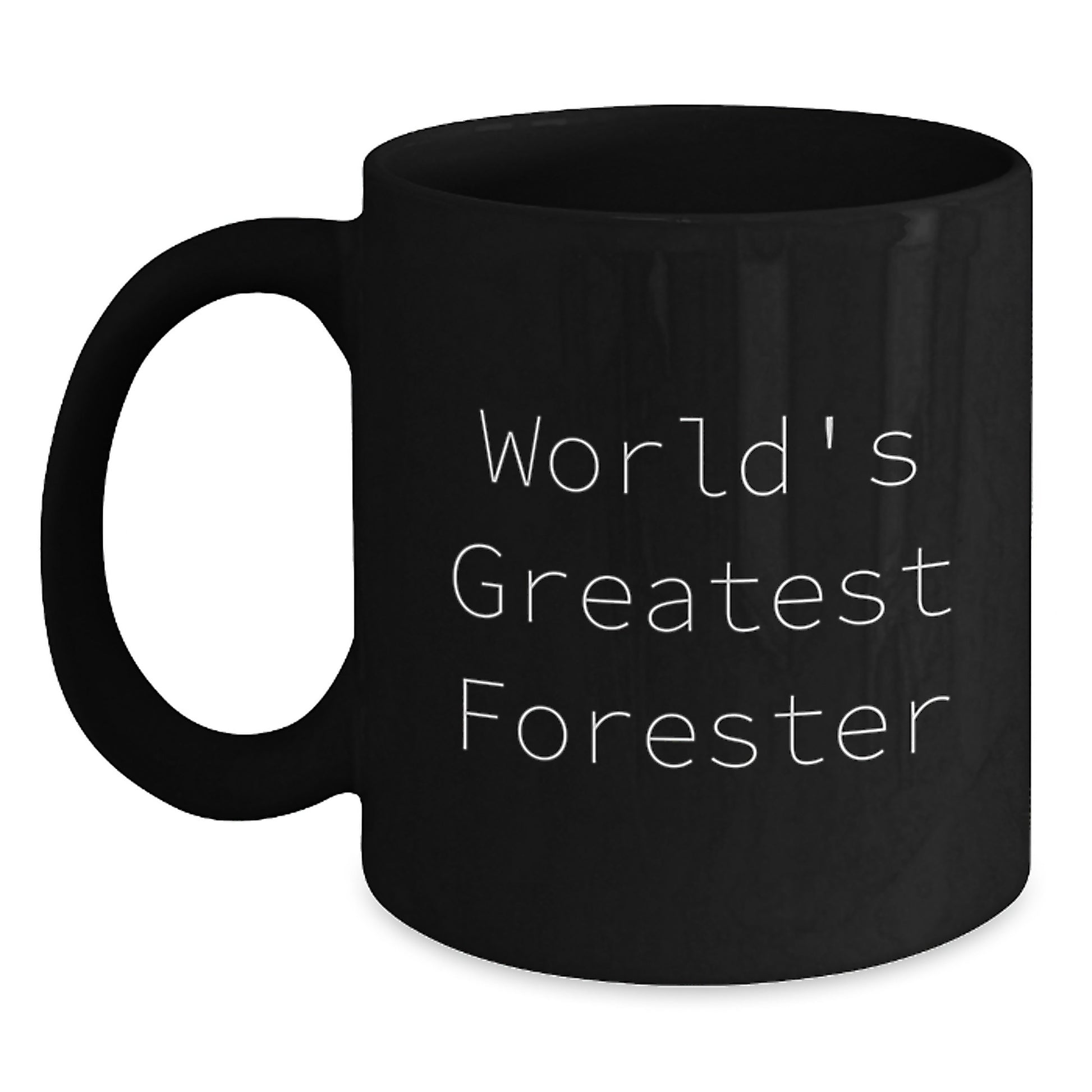 Forester Keepsake Ceramic Black Mug for Him 11oz Birthday Gift Premium - Main