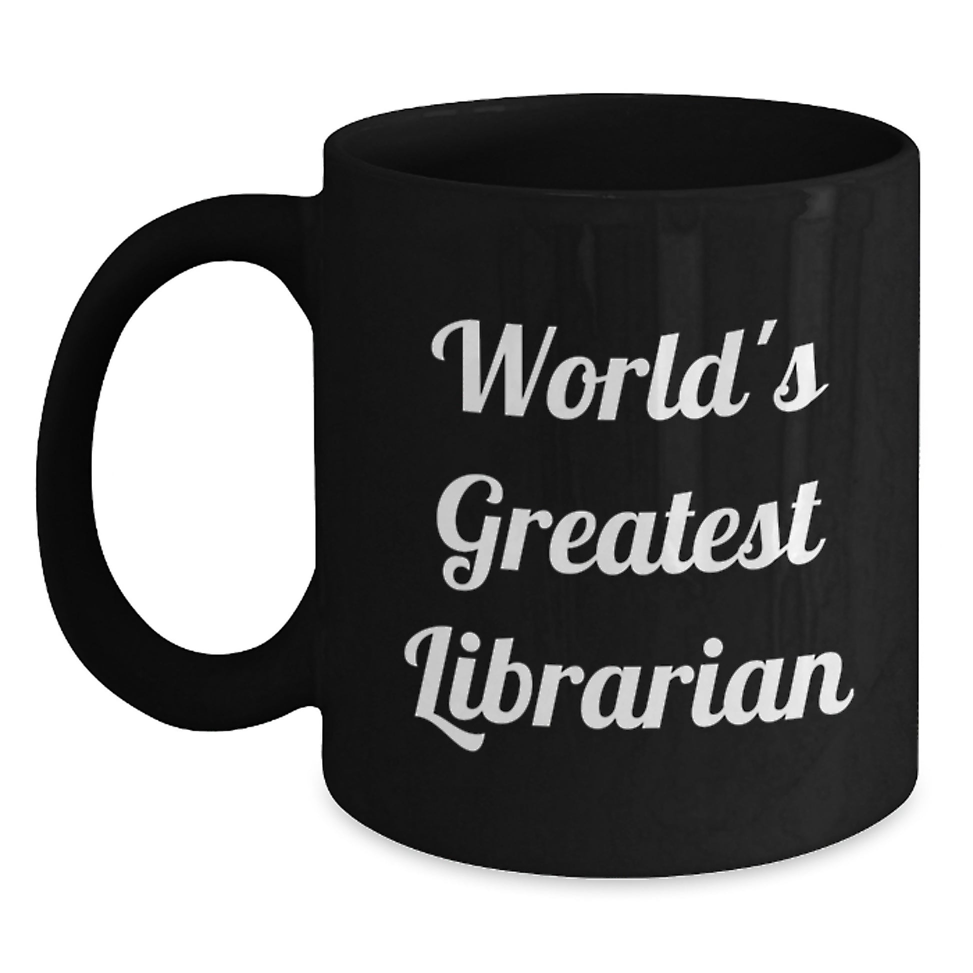 Funny Librarian Gifts from Men to Women, Unique Valentine's Unique Gifts for Librarian Black Coffee Mug - Main