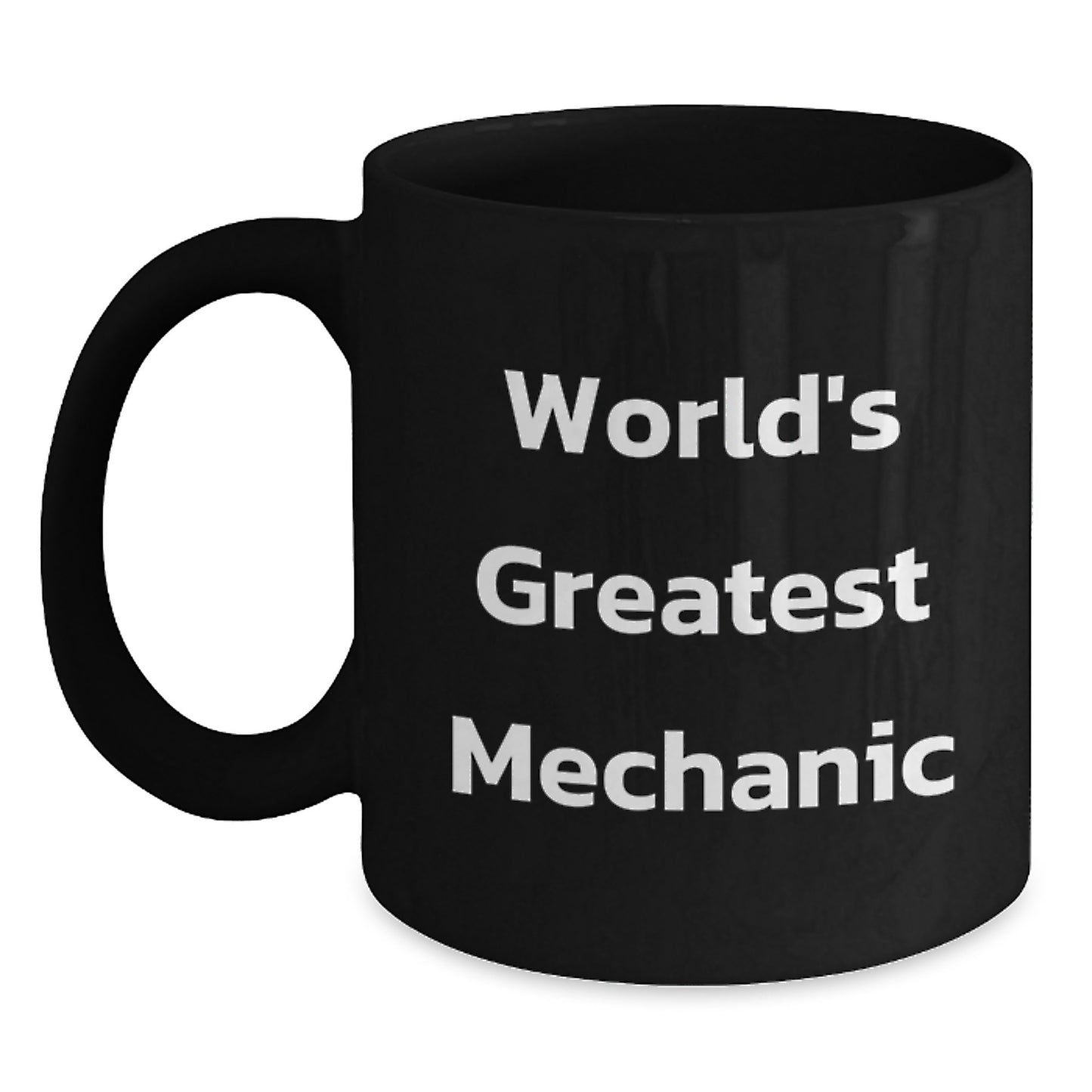 Funny Mechanic Gifts for Friends from World's Greatest Mechanic Black Coffee Mug, Perfect for Graduation Unique Gifts for Men - Main