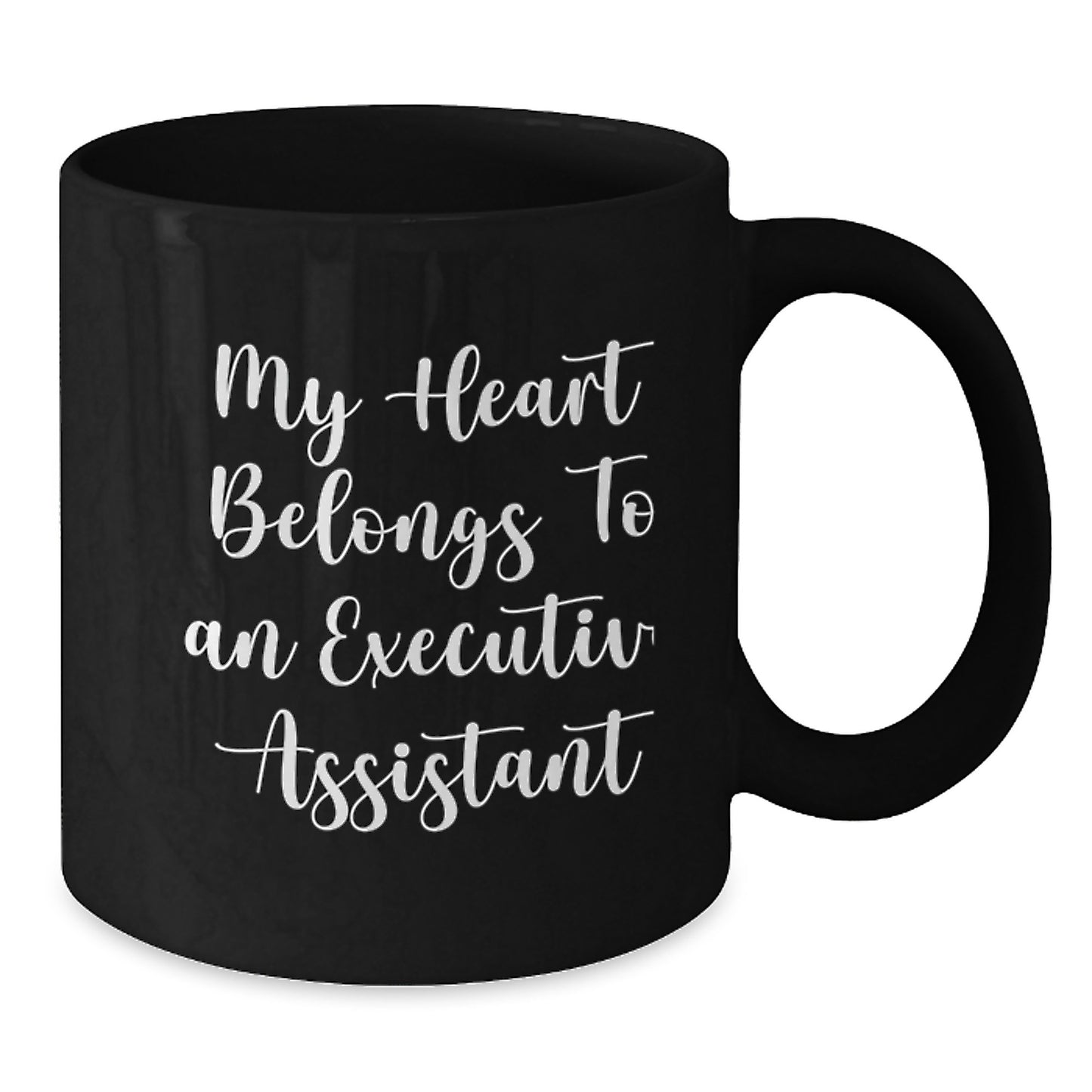 Funny Gifts from Men to Executive Assistant Women at Christmas, Executive Assistant Black Coffee Mug Quotes, Gift Idea for Executive Assistant Office - Additional