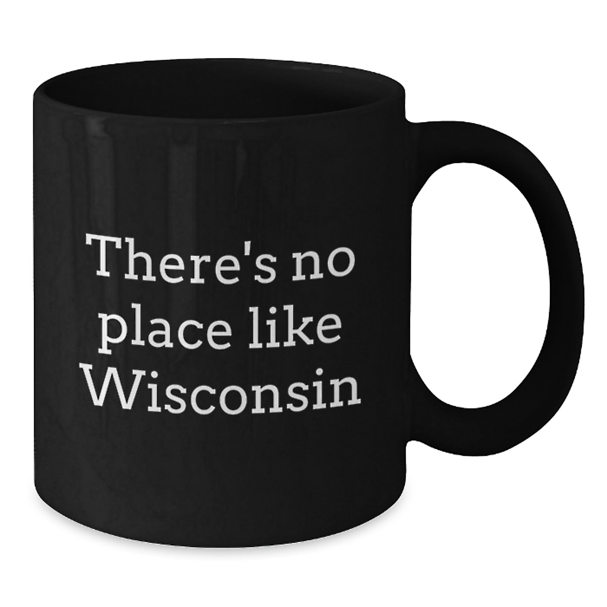Wisconsin Gifts from Friends, Unique Birthday Unique Gifts, There's No Place Like Wisconsin Funny Mug - Additional