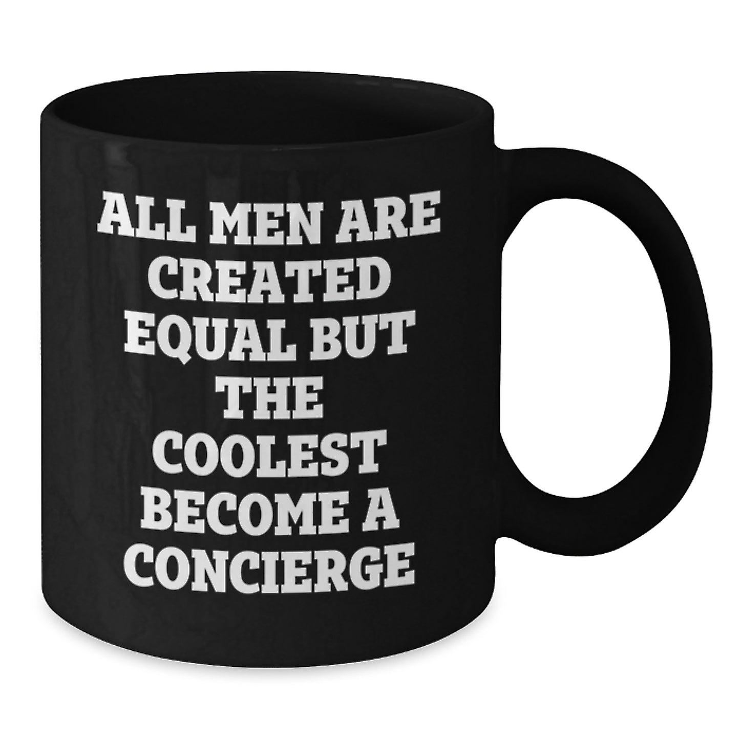 Funny Concierge Gifts for Men, Unique Black Coffee Mug from Friends, Inspirational Quote for Concierge Enthusiasts, Christmas Unique Gifts - Additional