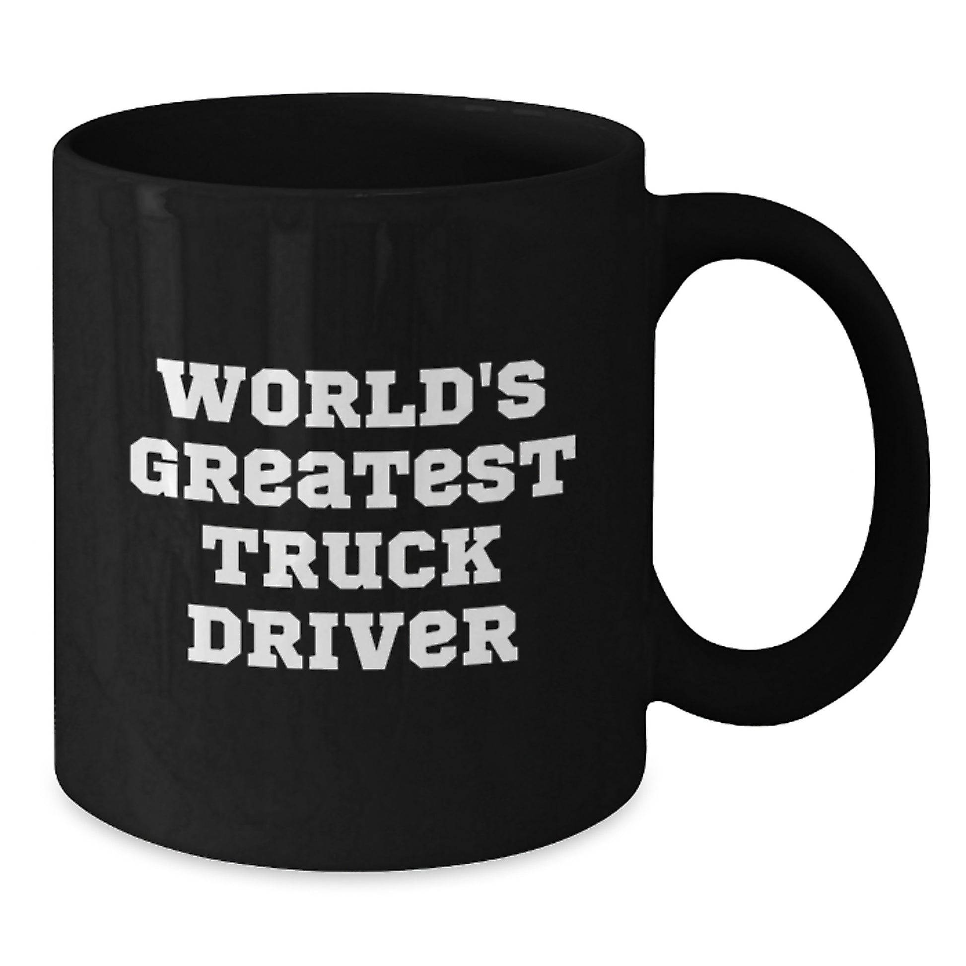Funny World's Greatest Truck Driver Christmas Unique Gifts for Men, Black Ceramic Coffee Mugs from Friends, Inspirational Quotes for Truckers - Additional
