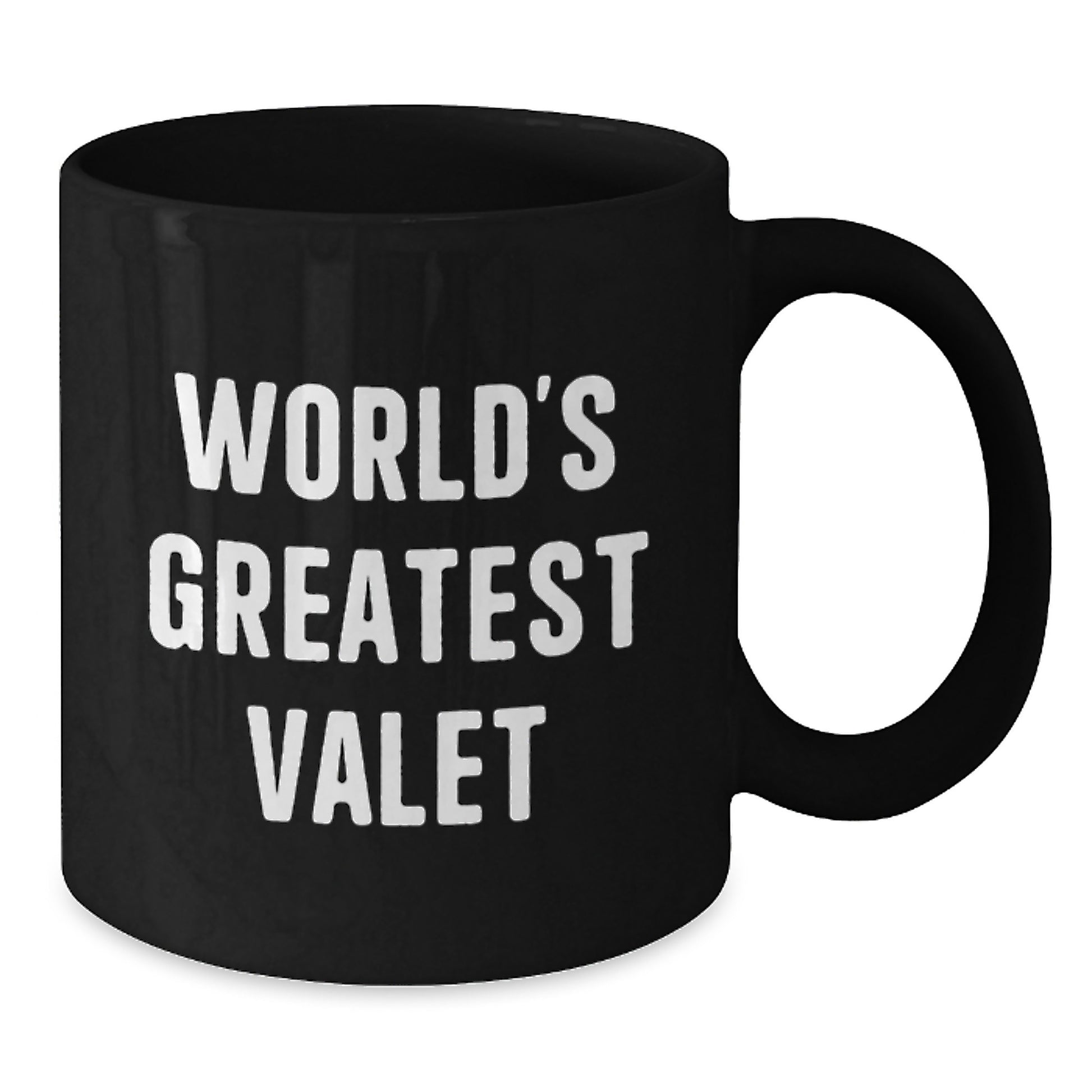 Funny Valet Quote Mugs, Black Coffee Mug Gifts for Valet from Family, Black Valet Mug, Black Coffee Mug for Men, Funny Coffee Mugs for Valentine's - Additional
