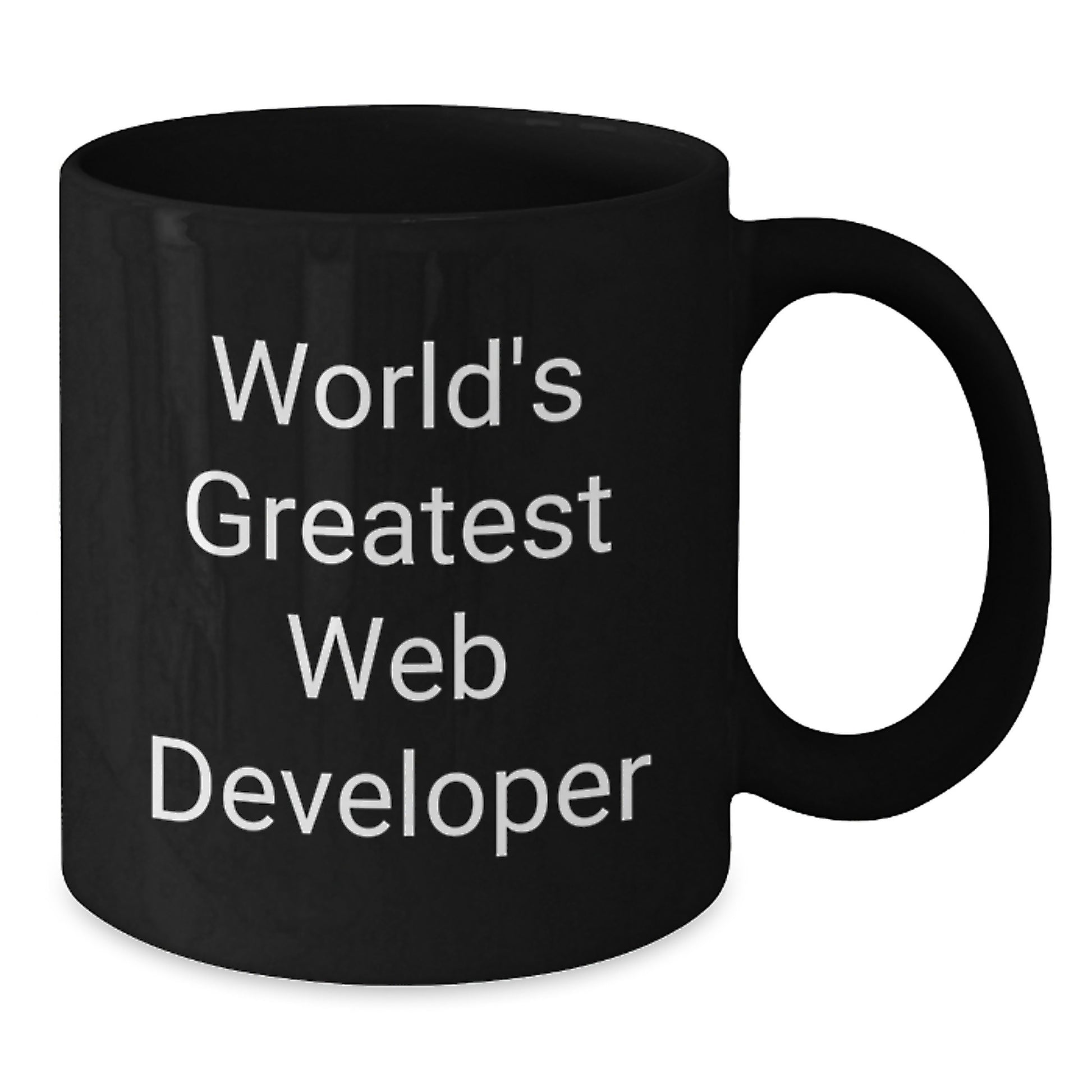 Funny World's Greatest Web Developer Gifts for Men from Friends - Black Coffee Mug - Unique Christmas Unique Gifts for Web Developer - Additional