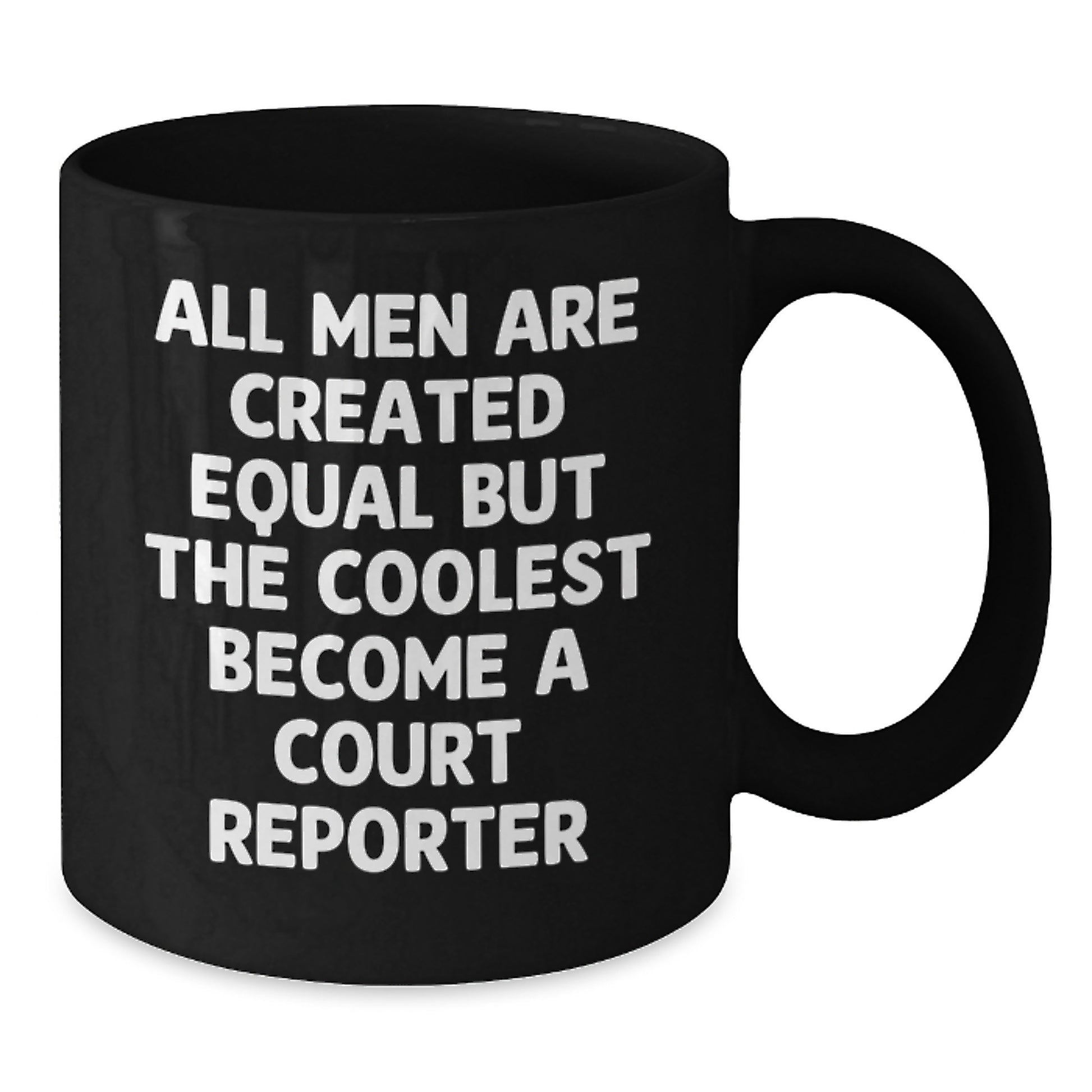 Court Reporter Gifts from Men - Inspirational Coffee Mug for Court Reporter, Funny Christmas Unique Gifts for Court Reporter, Black Coffee Mug for Men, Gifts for Court Reporter - Additional