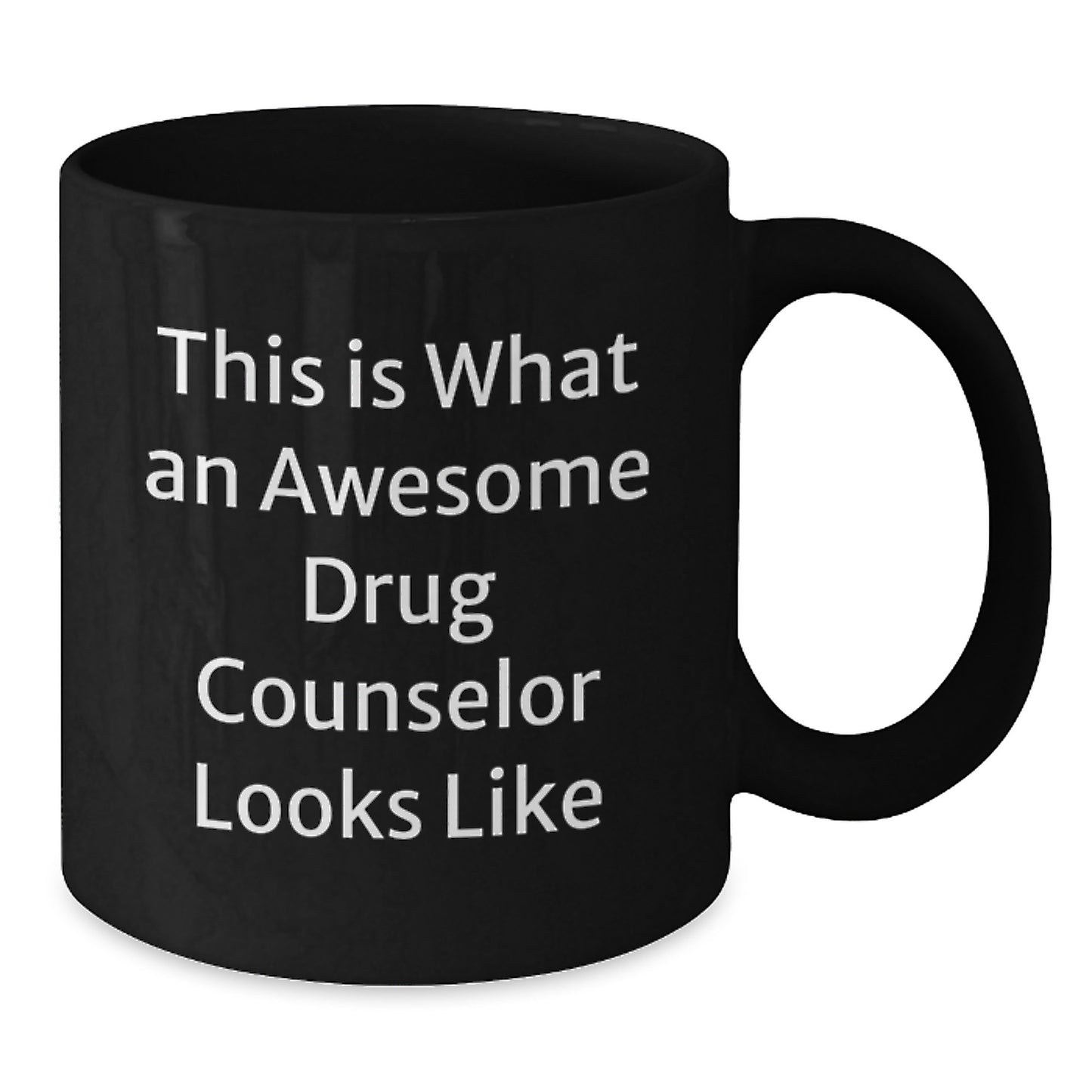 Funny Drug Counselor Gifts for Men Graduation Unique Black Coffee Mugs with This Is What An Awesome Drug Counselor Looks Like Quote Gifts from Friends - Additional
