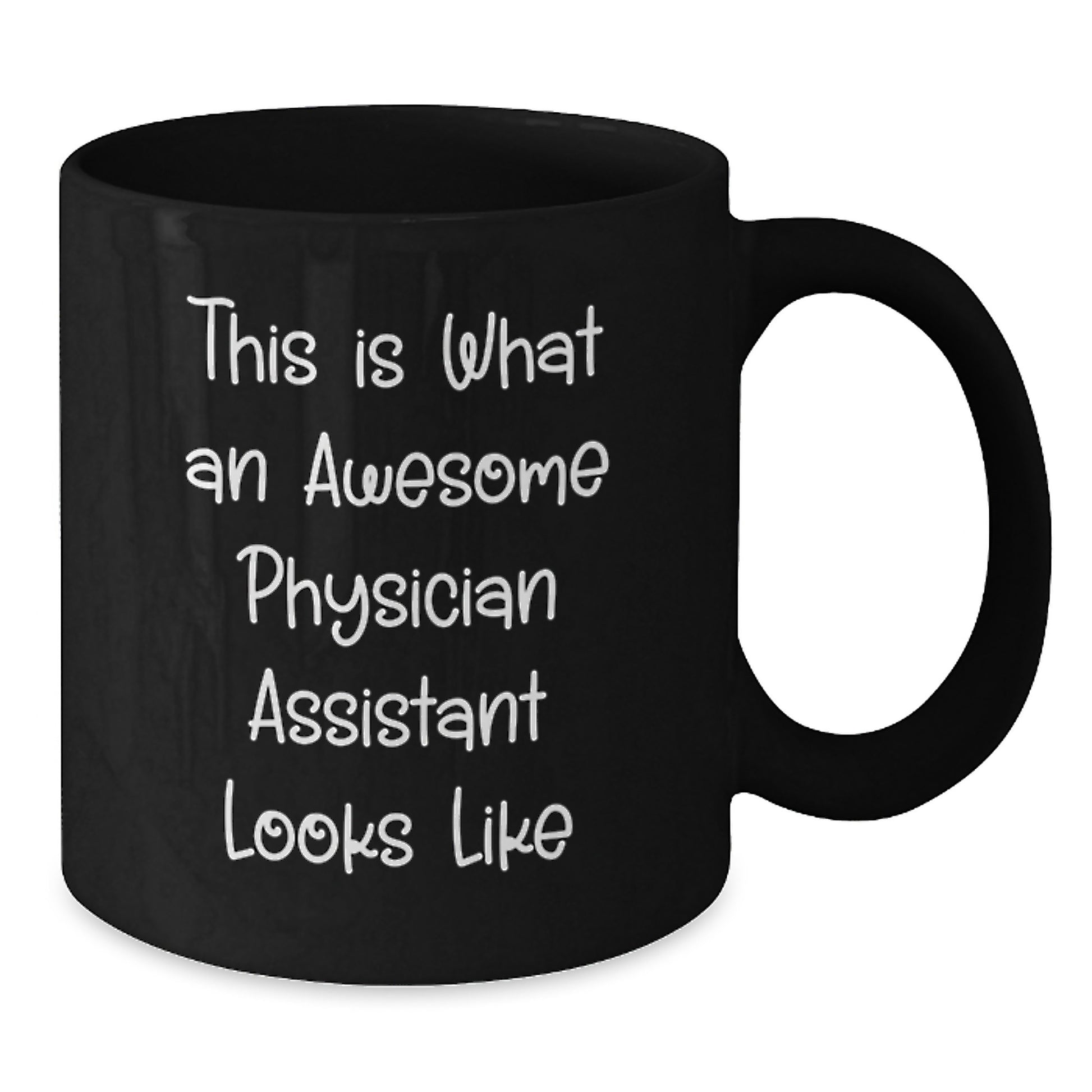 Funny Christmas Unique Gifts from Friends for Physician Assistant - This Is What An Awesome PA Looks Like Black Coffee Mug for Men or Women - Additional