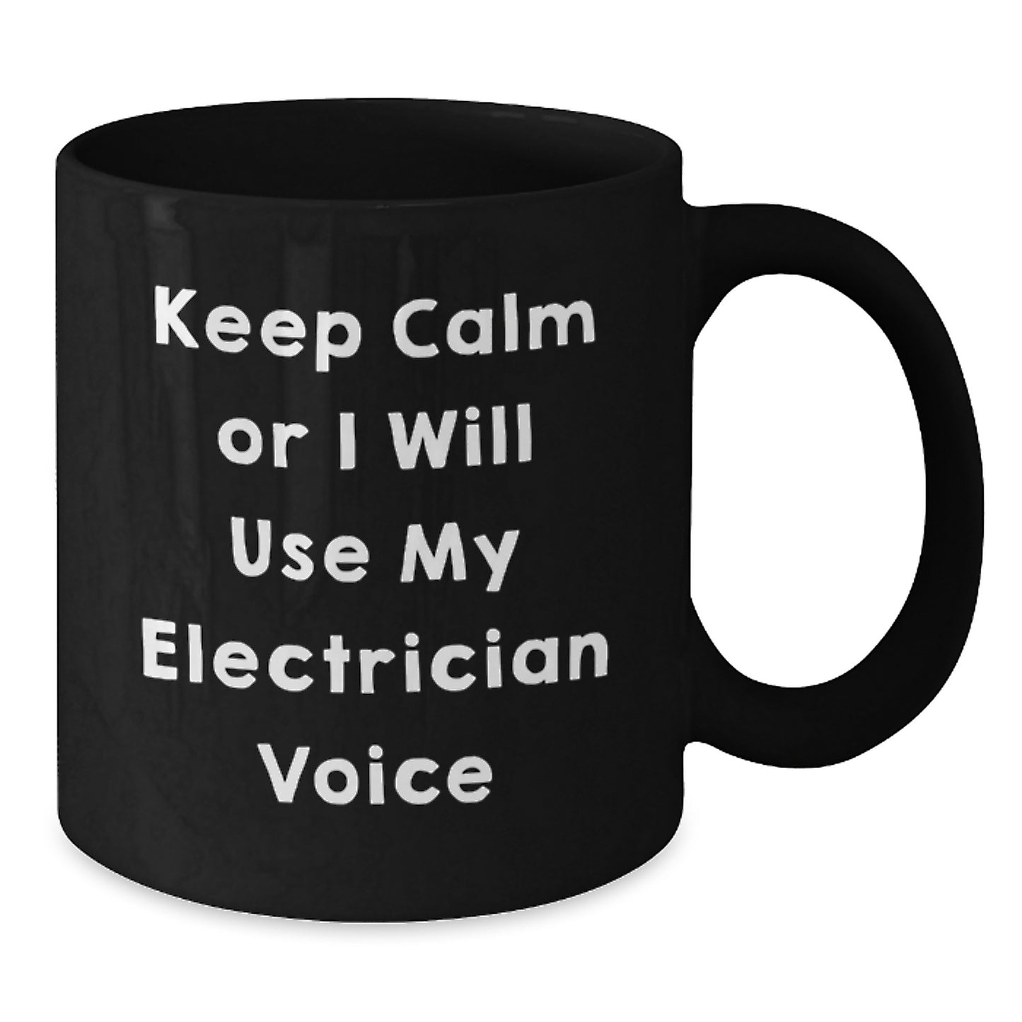 Funny Electrician Gifts from Men for Electrician Black Coffee Mug Mother's Day Unique Gifts - Additional