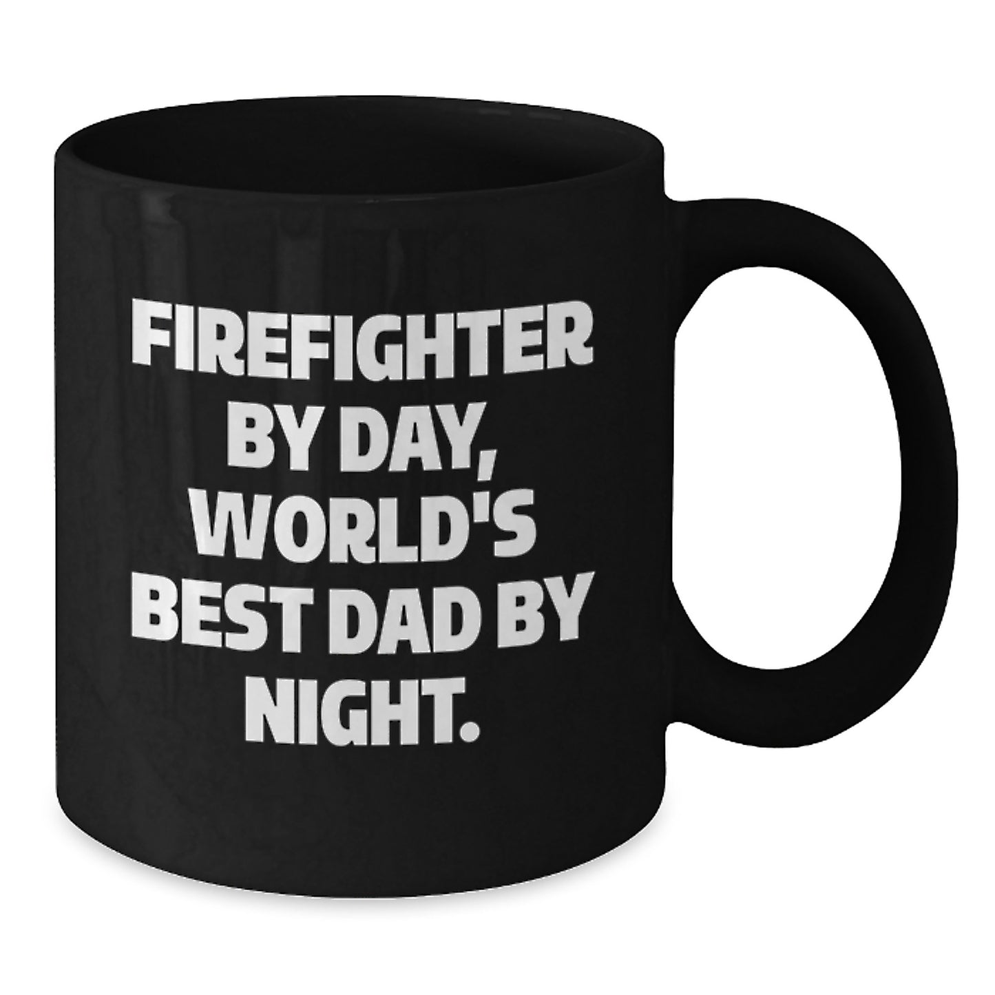 Funny Firefighter Gifts Black Coffee Mugs World's Best Dad Birthday Unique - Additional