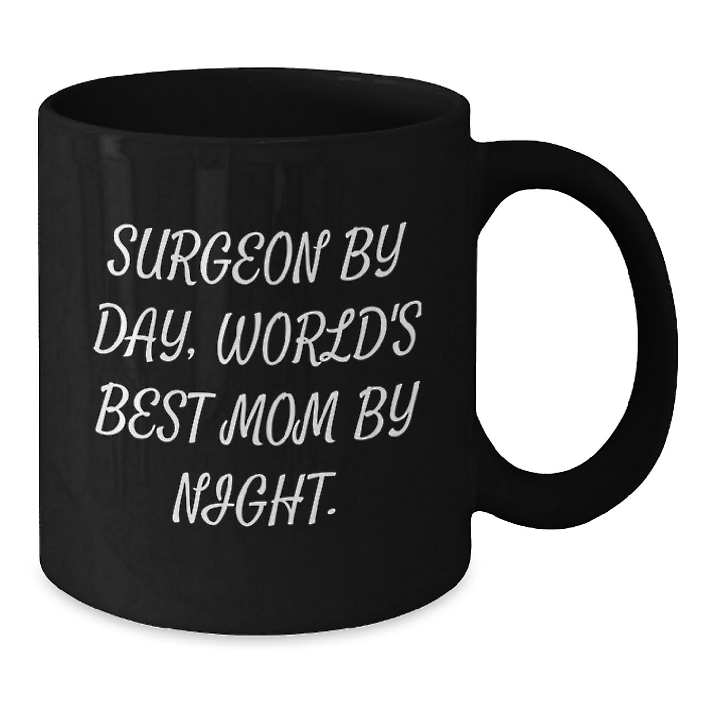 Unique Gifts for Surgeon Friends and Family - Surgeon by Day World's Best Mom by Night Christmas Mug - Additional