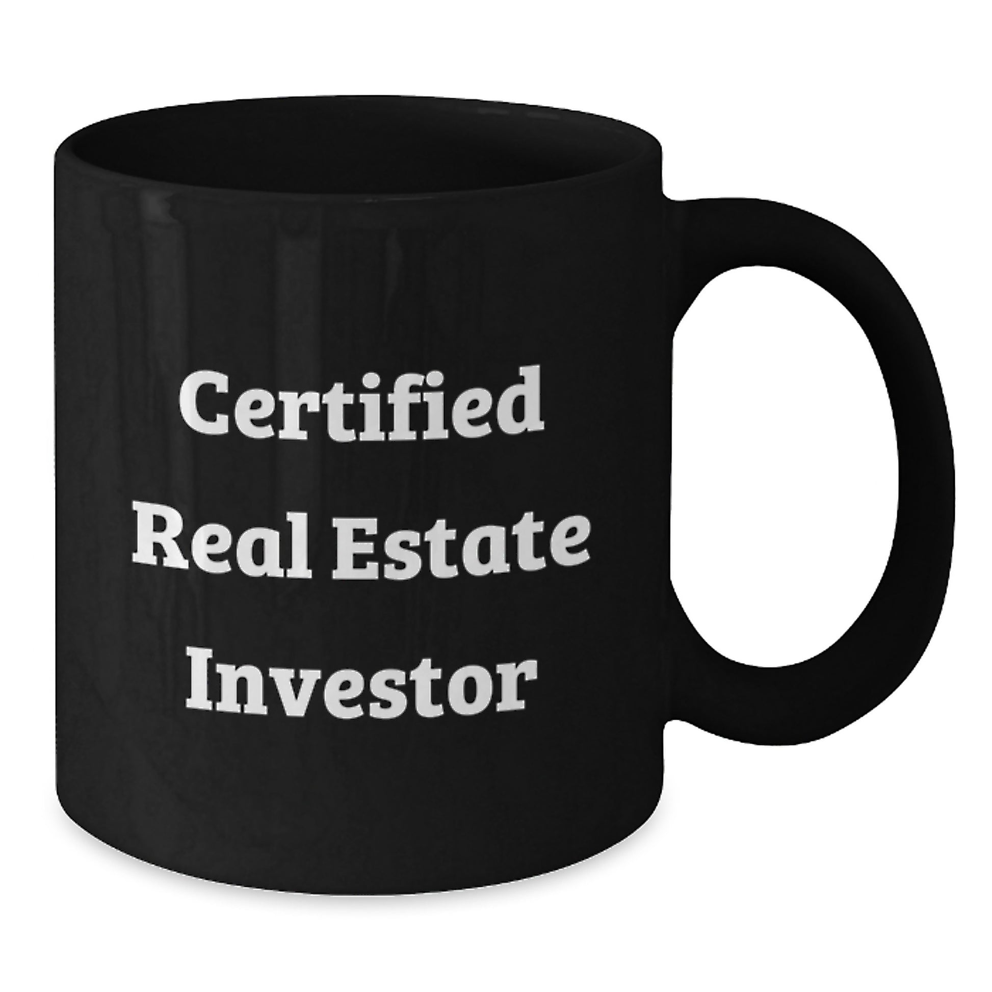 Funny Gifts from Friends to Real Estate Investors - Real Estate Investor Birthday Mugs, Black 11oz or 15oz Microwave Safe, Inspirational Quote - Additional