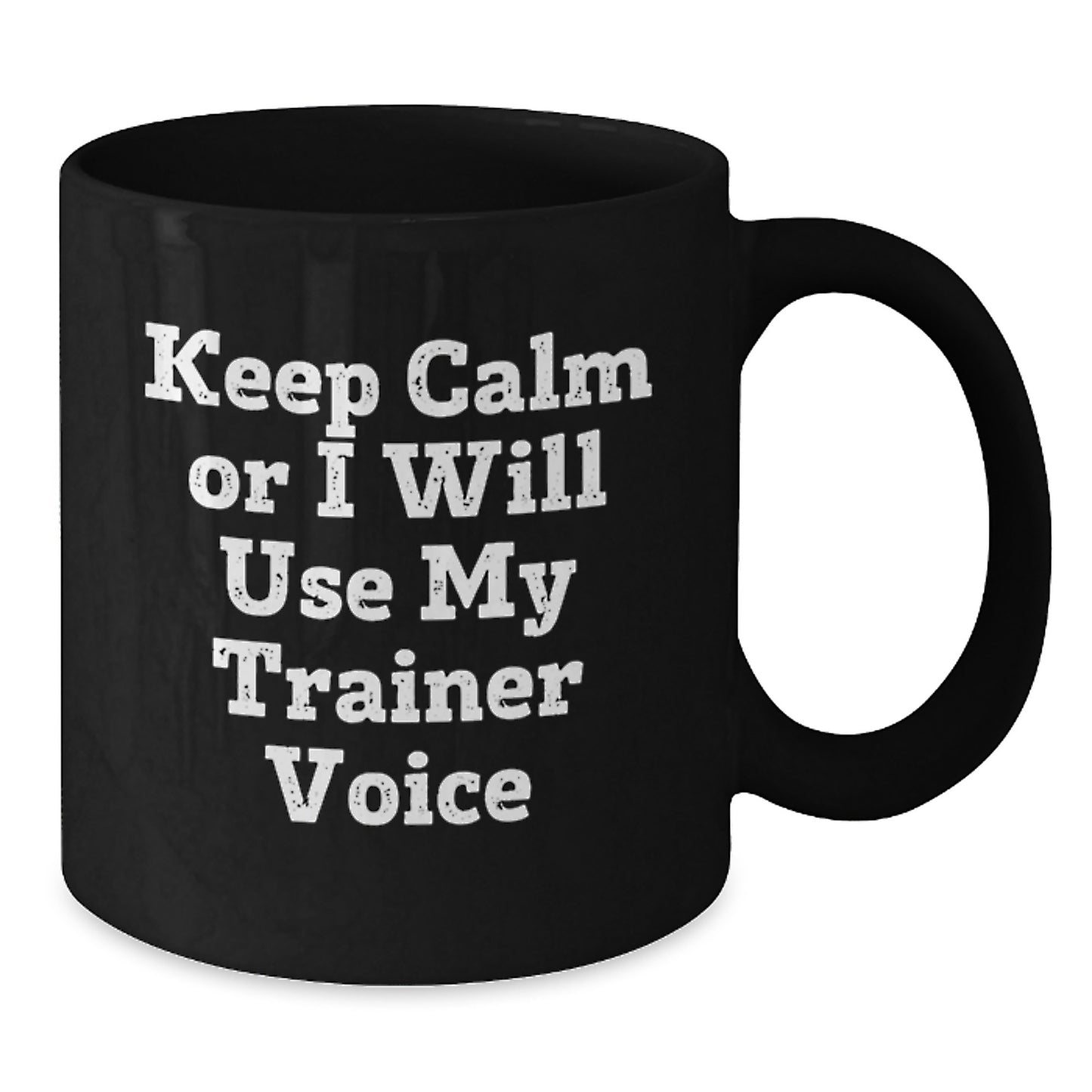 Funny Trainer Gifts for Him, Inspirational Black Coffee Mug, Christmas Unique Trainer Voice Mug, Gifts from Friends to Trainer, Trainers and Fitness Enthusiasts - Additional