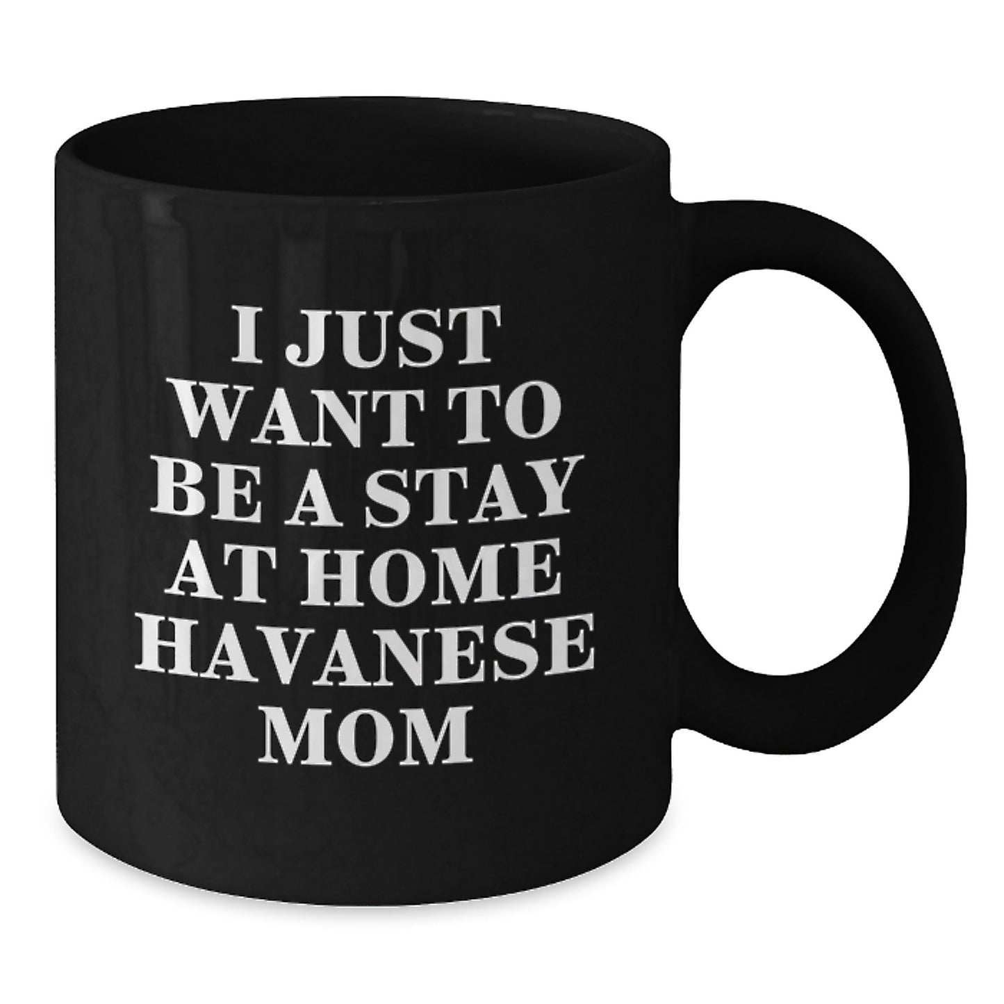 Havanese Dog Mom Funny Birthday Black Coffee Mug Gifts from Family - Additional