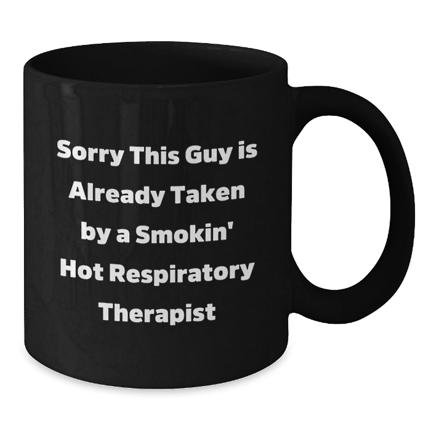 Funny Quote Respiratory Therapist Gifts Birthday Black Coffee Mug for Him or Her - Additional