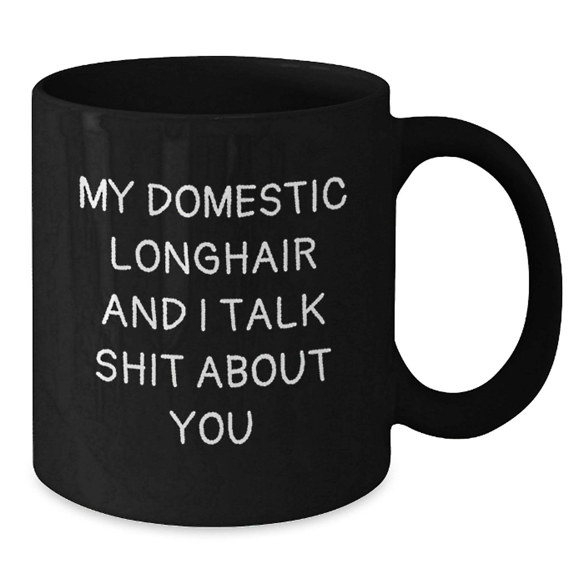 Domestic Longhair Cat Lover Funny Mug Gifts from Men to Women Friends for Valentine's - Additional