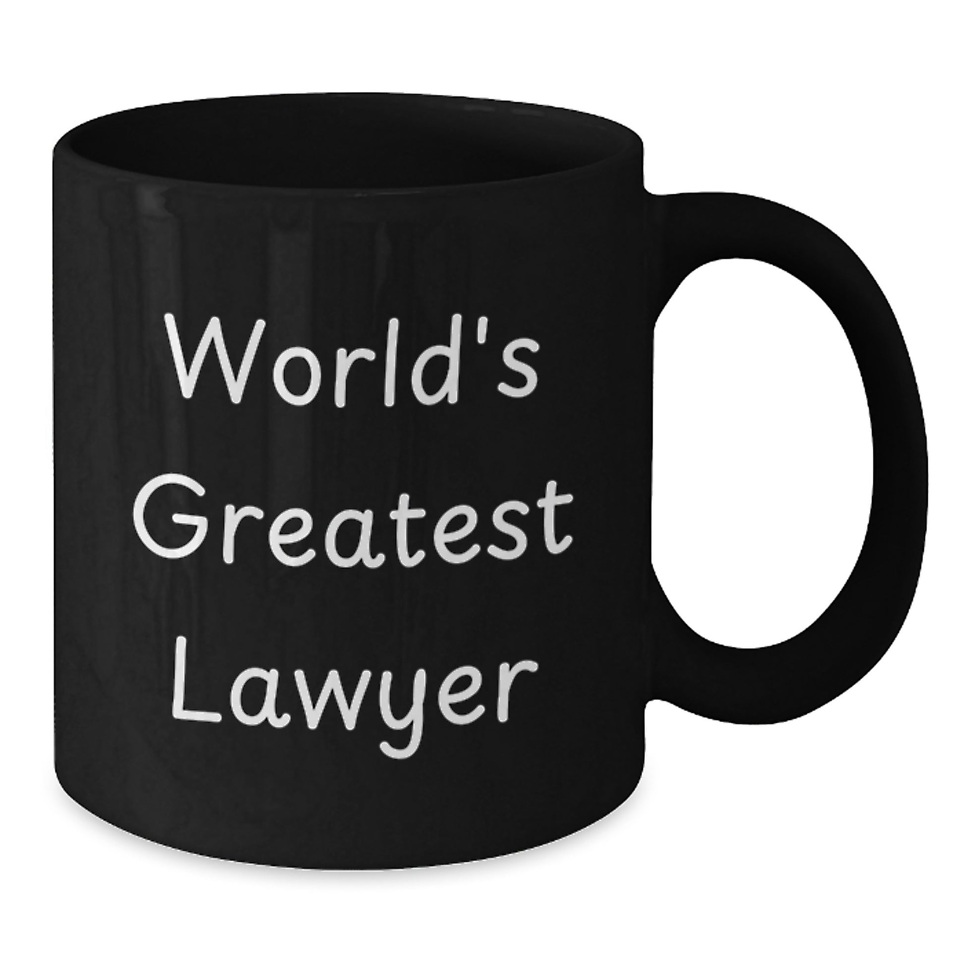 Funny Lawyer Gifts from Friends Unique Black Coffee Mugs for Valentine's - 'World's Greatest Lawyer' Quote - Additional