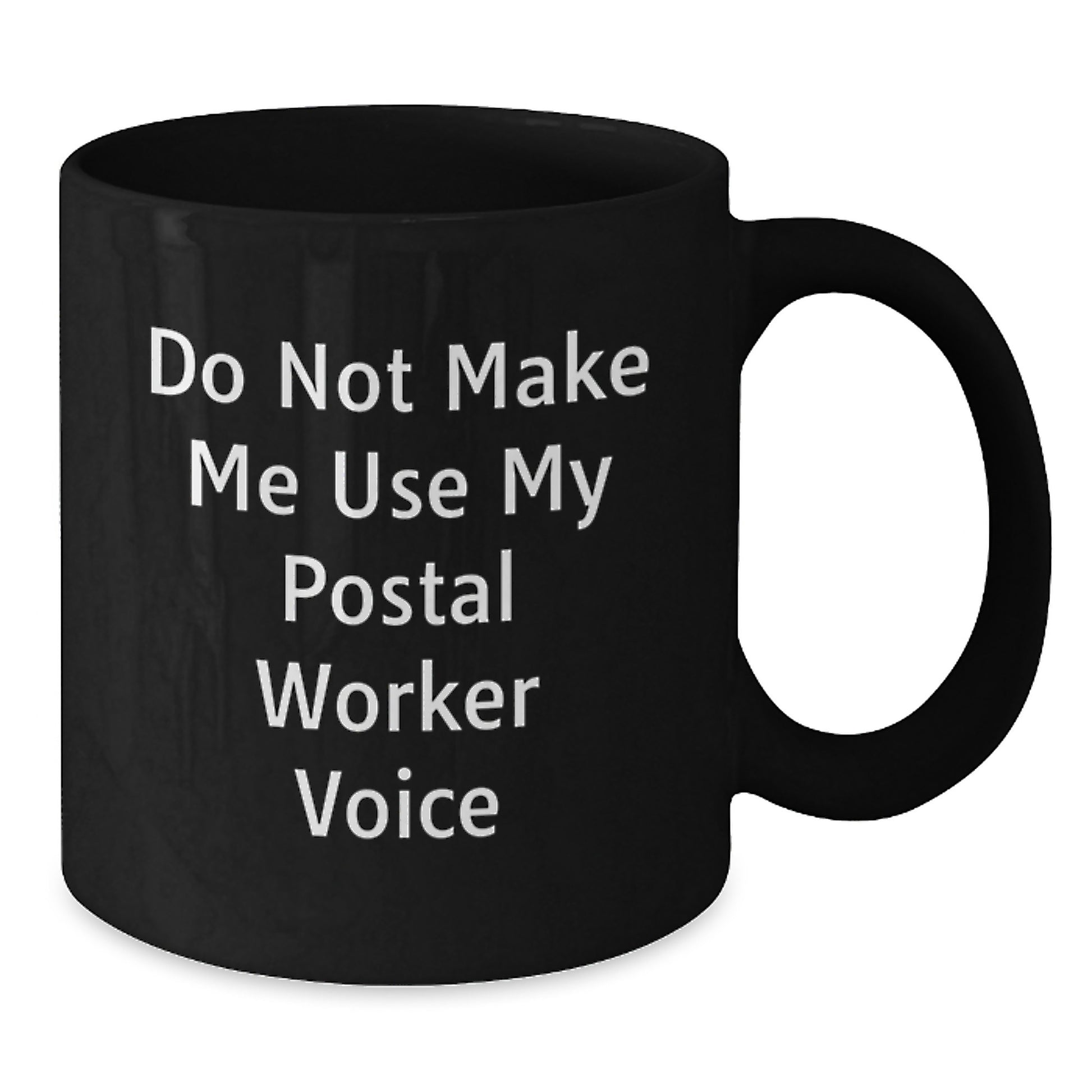 Birthday Gift Postal Worker Black Coffee Mug for Her Present - Additional