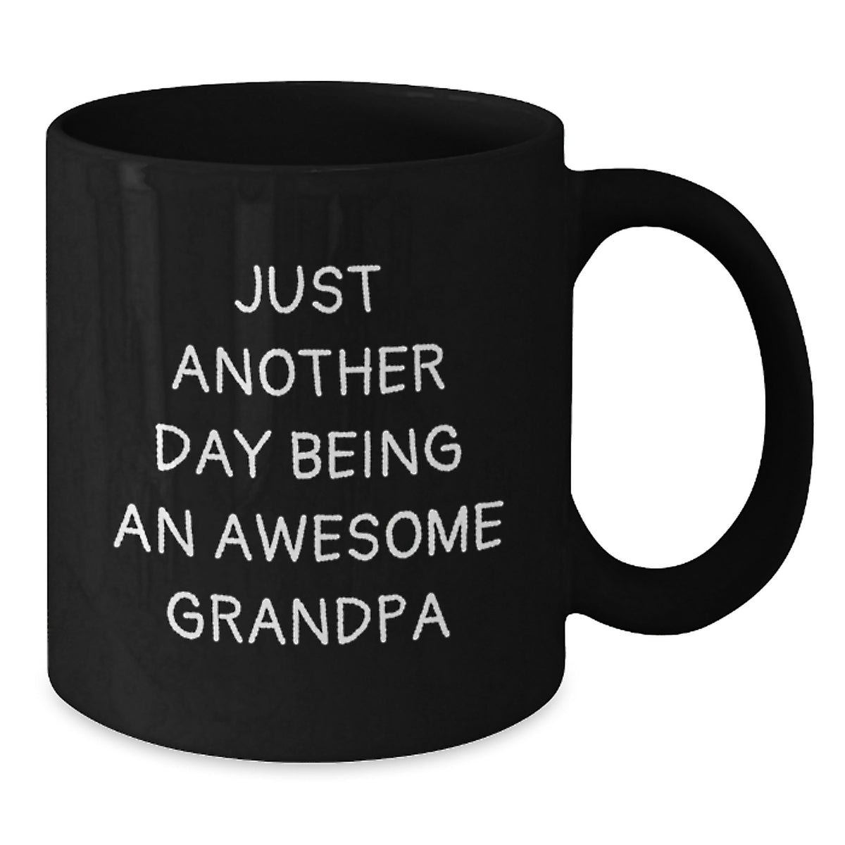 Funny Grandpa Gifts, Black Coffee Mugs for Grandpa, Just Another Day Being An Awesome Grandpa Valentine's Unique Gifts from Men to Grandpa - Additional