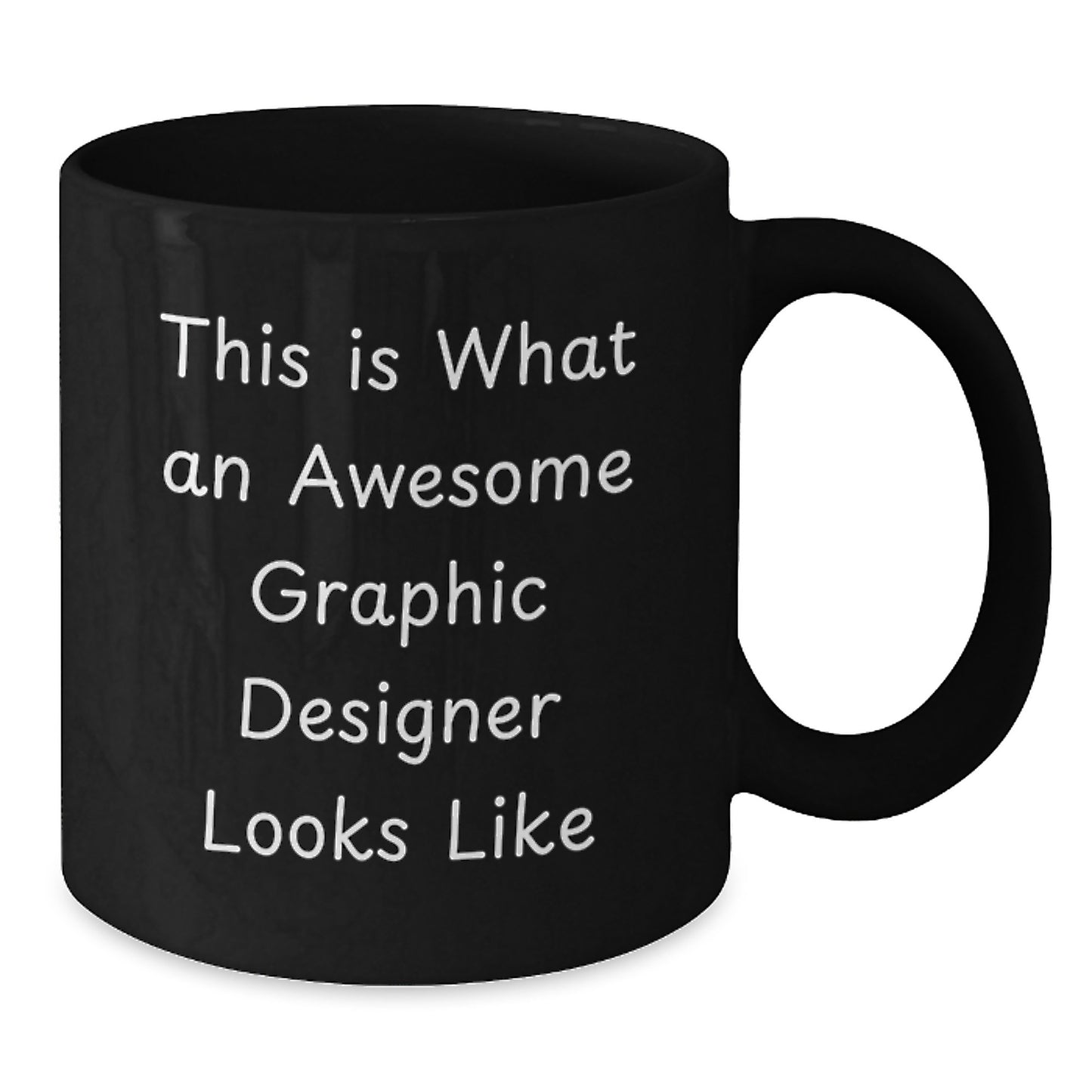 Awesome Graphic Designer Gifts for Men, Funny Black Coffee Mug, This Is What An Awesome Graphic Designer Looks Like, Graduation Unique Gifts from Friends - Additional