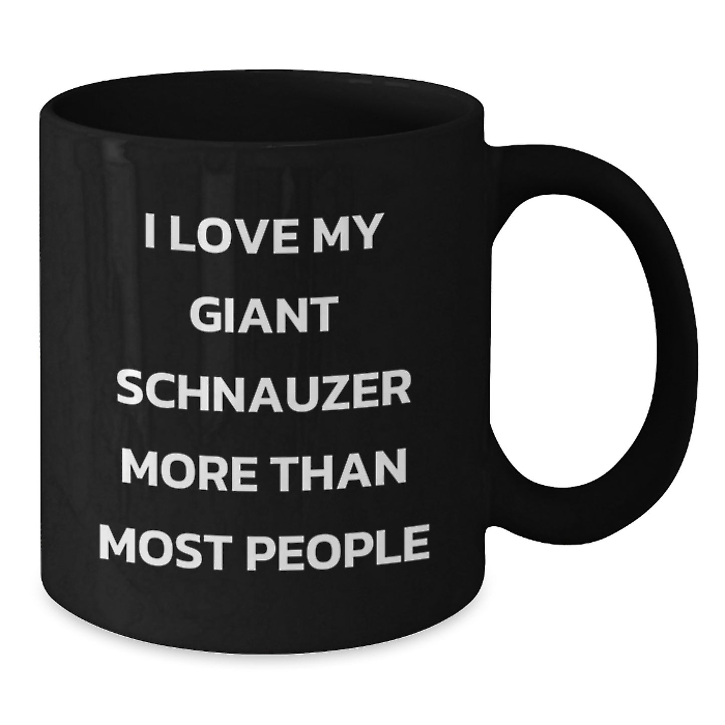 Giant Schnauzer Dog Lovers Funny Gifts from Men to Women, Valentine's Unique Black Coffee Mug for Giant Schnauzer Dog Owners - Additional