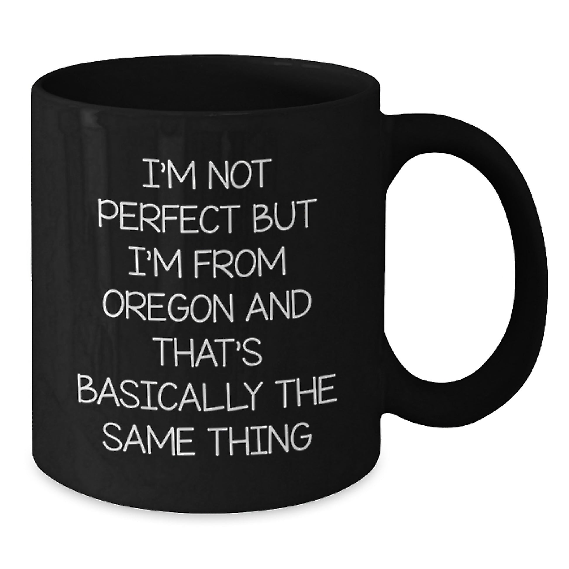 Funny Oregon Gifts, Black Coffee Mug for Birthday, Gifts from Friends to Oregon Women - Additional