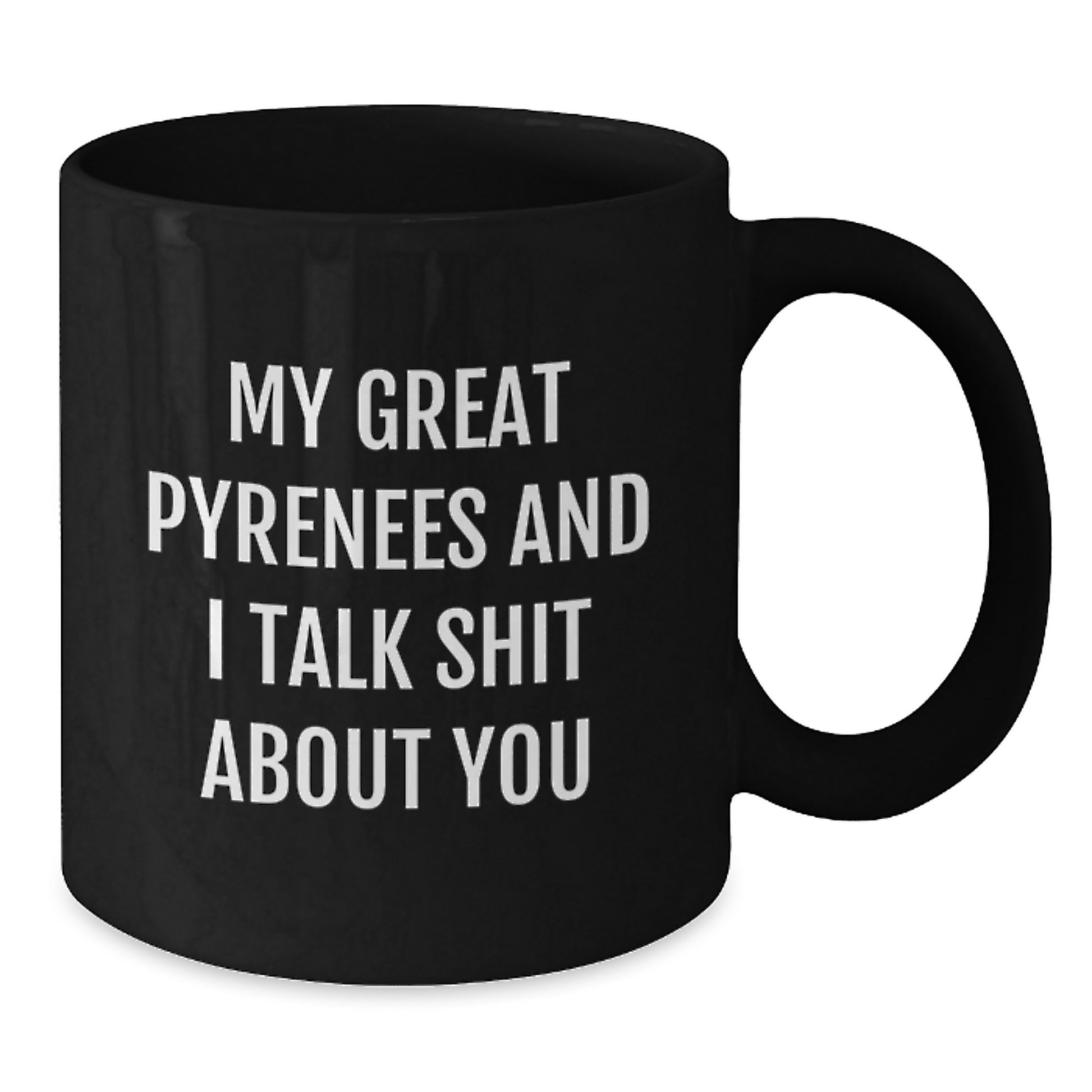 Great Pyrenees Dog Lover Gifts from Men to Great Pyrenees Dog Owners, Funny Black Coffee Mug for Graduation Unique Gifts - Additional