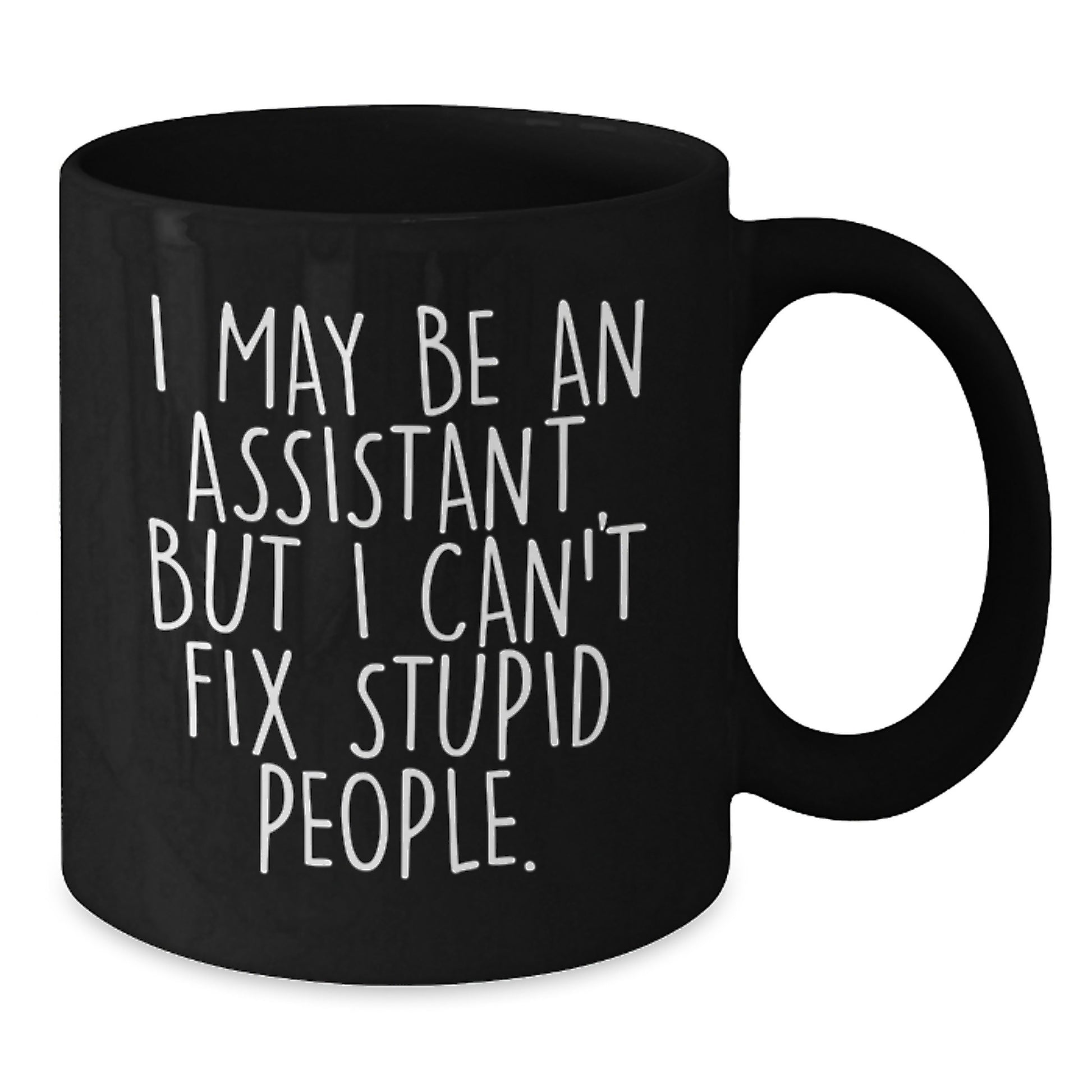 Funny Assistant Gifts for Men - 'I May Be An Assistant, But I Can't Fix Stupid People' Christmas Unique Gifts from Men to Coworkers - Additional