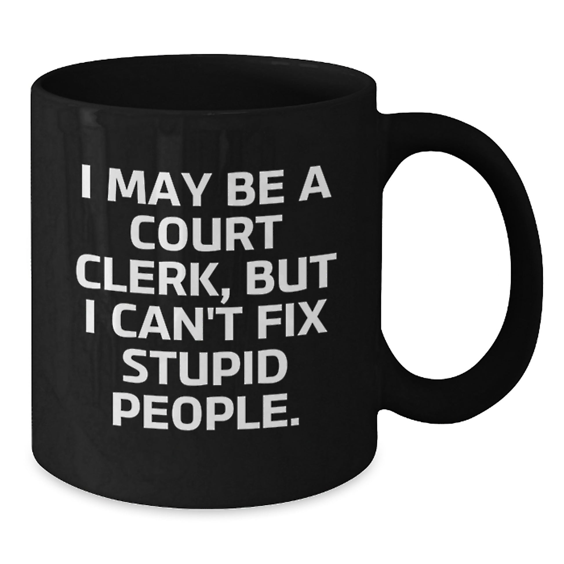 Court Clerk Keepsake Ceramic Black Coffee Mug for Him 11oz Birthday Gift - Additional